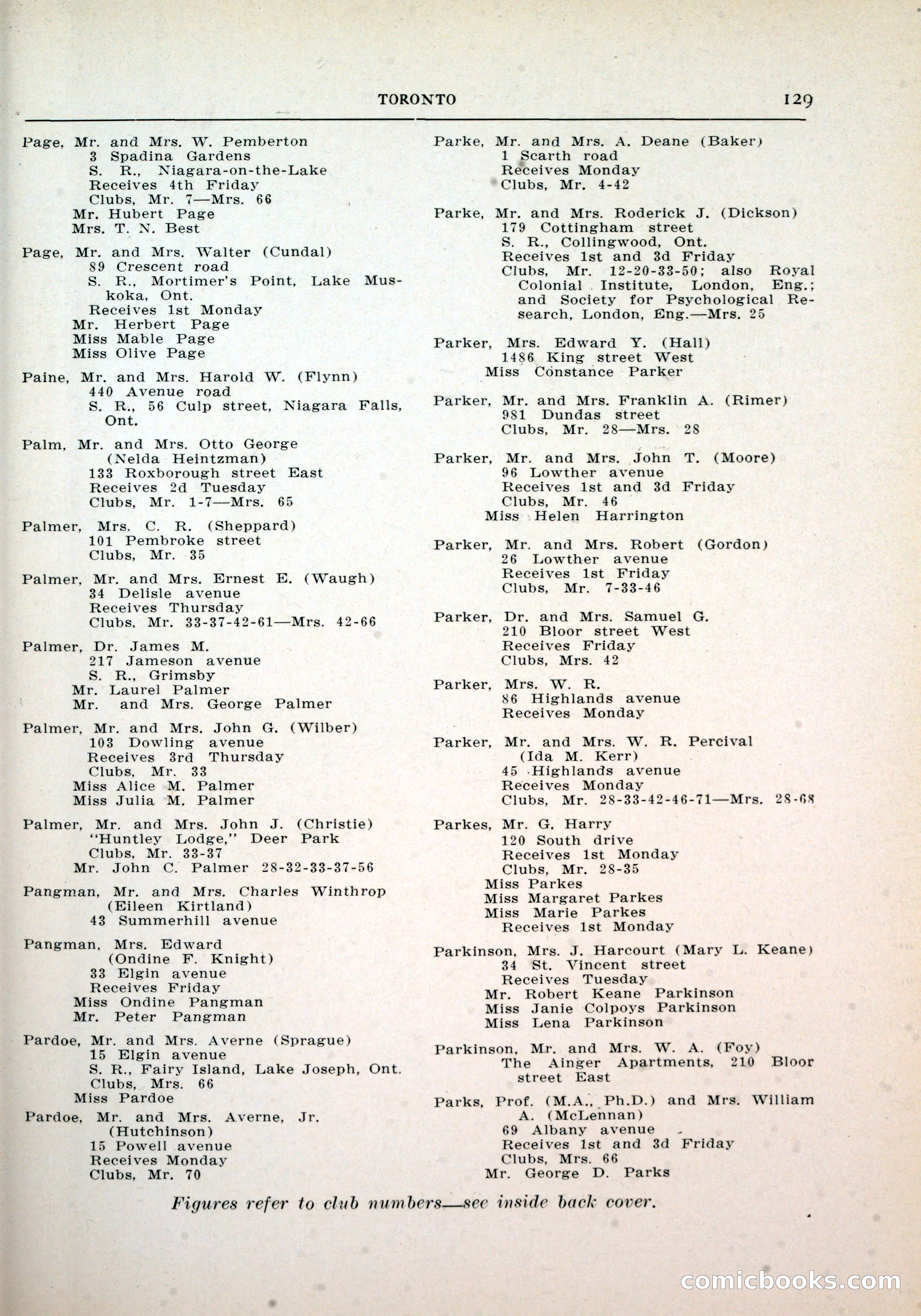 Dau's Blue Book, Toronto — page 121 of 264