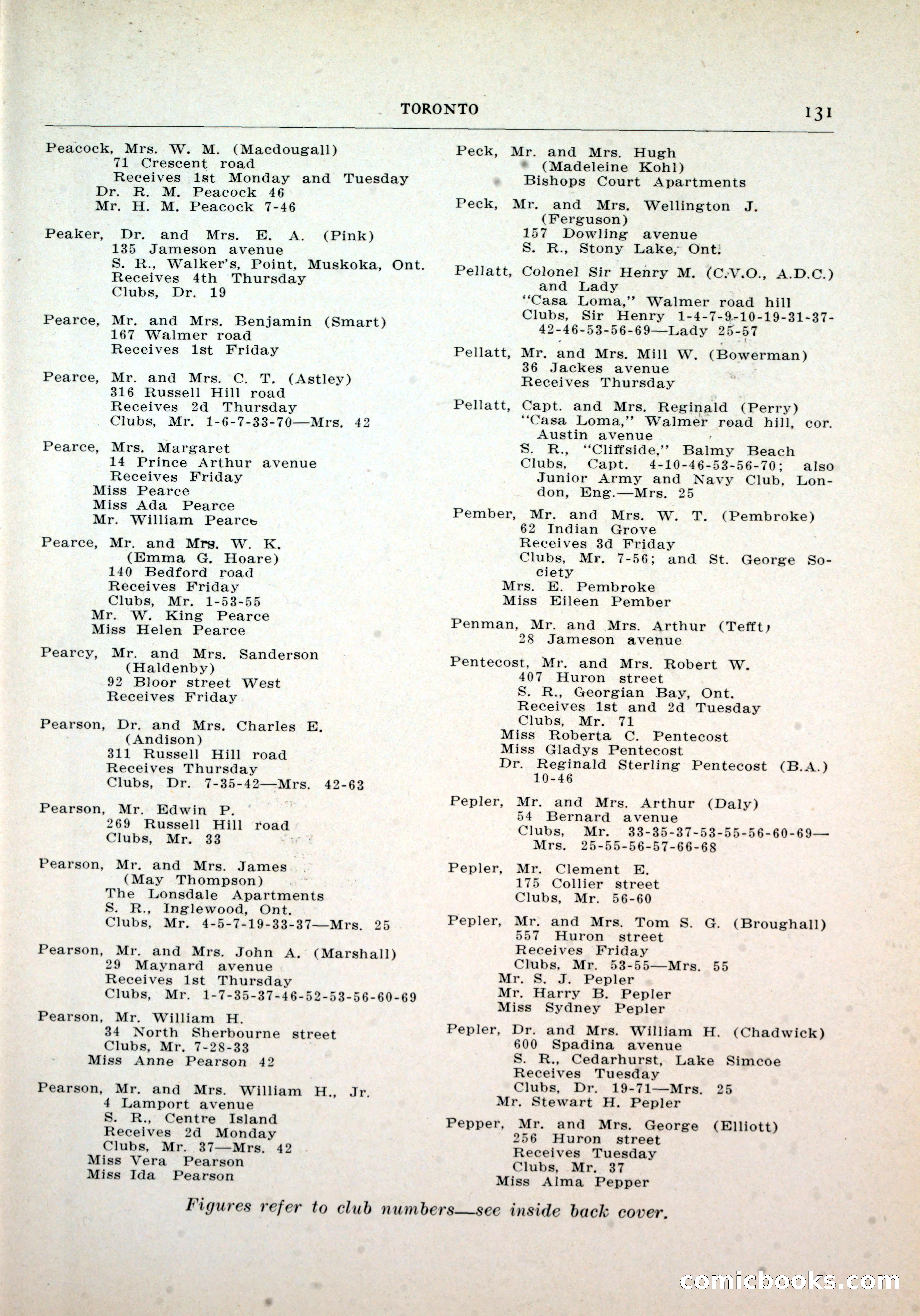 Dau's Blue Book, Toronto — page 123 of 264
