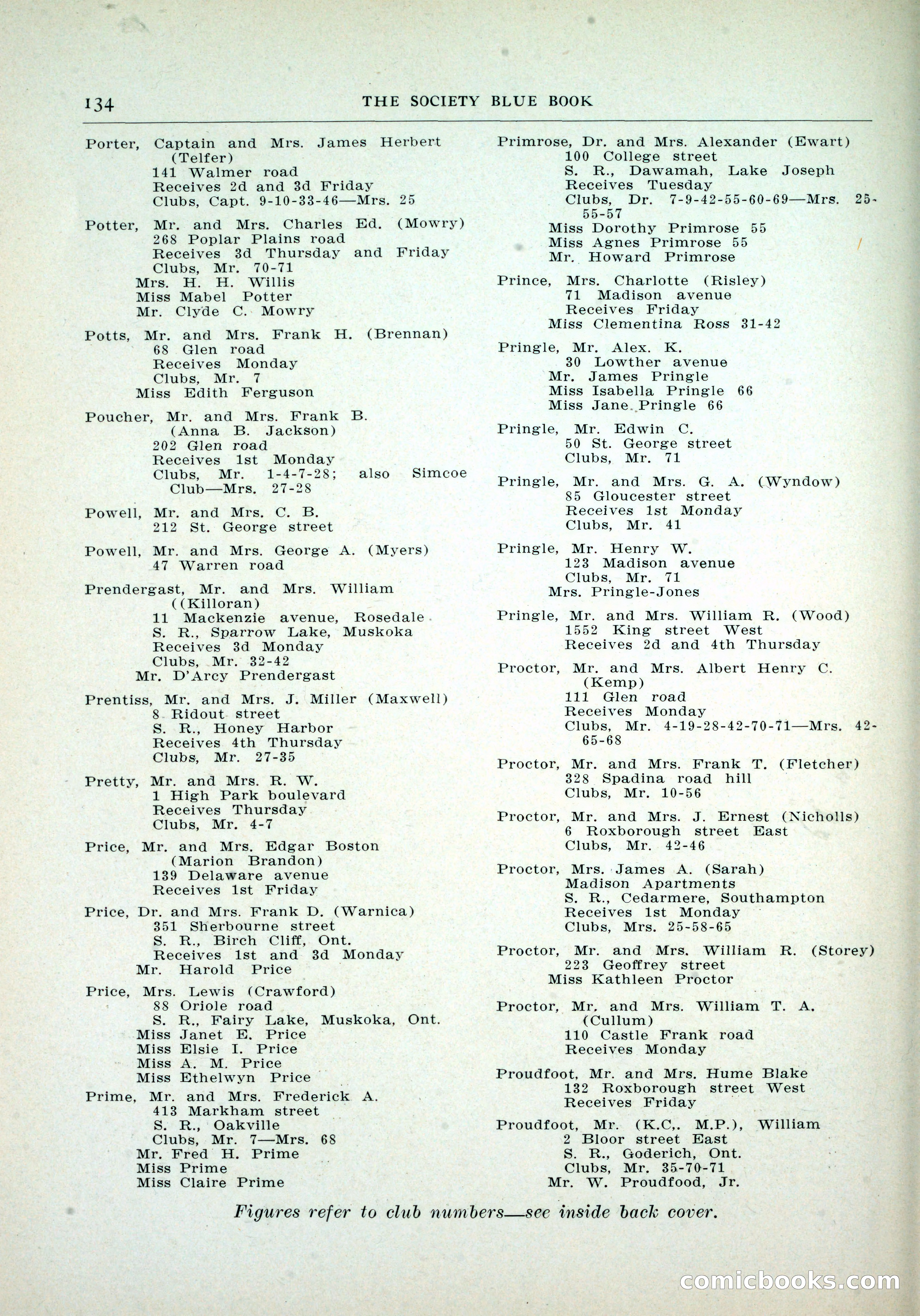 Dau's Blue Book, Toronto — page 126 of 264
