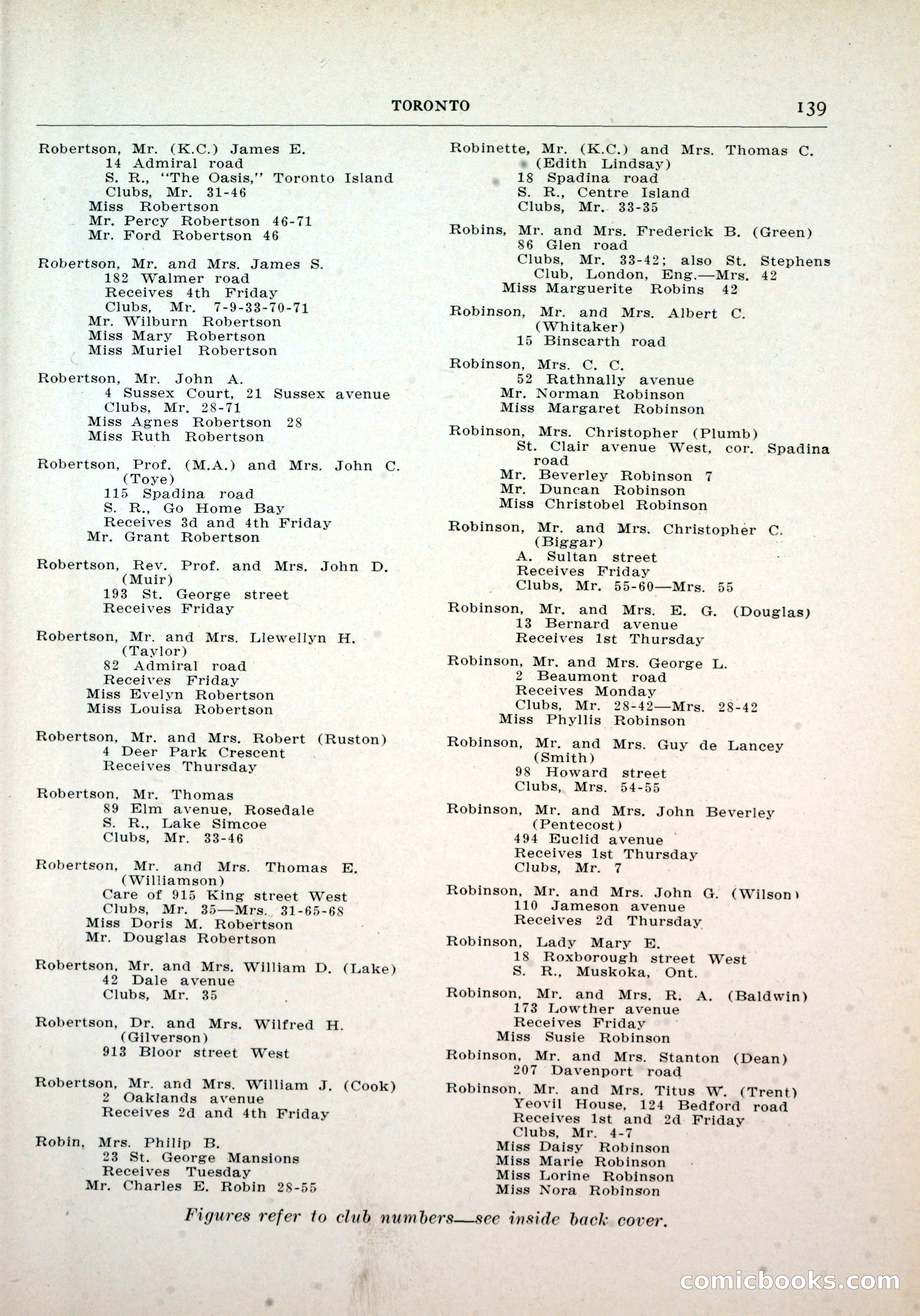 Dau's Blue Book, Toronto — page 131 of 264