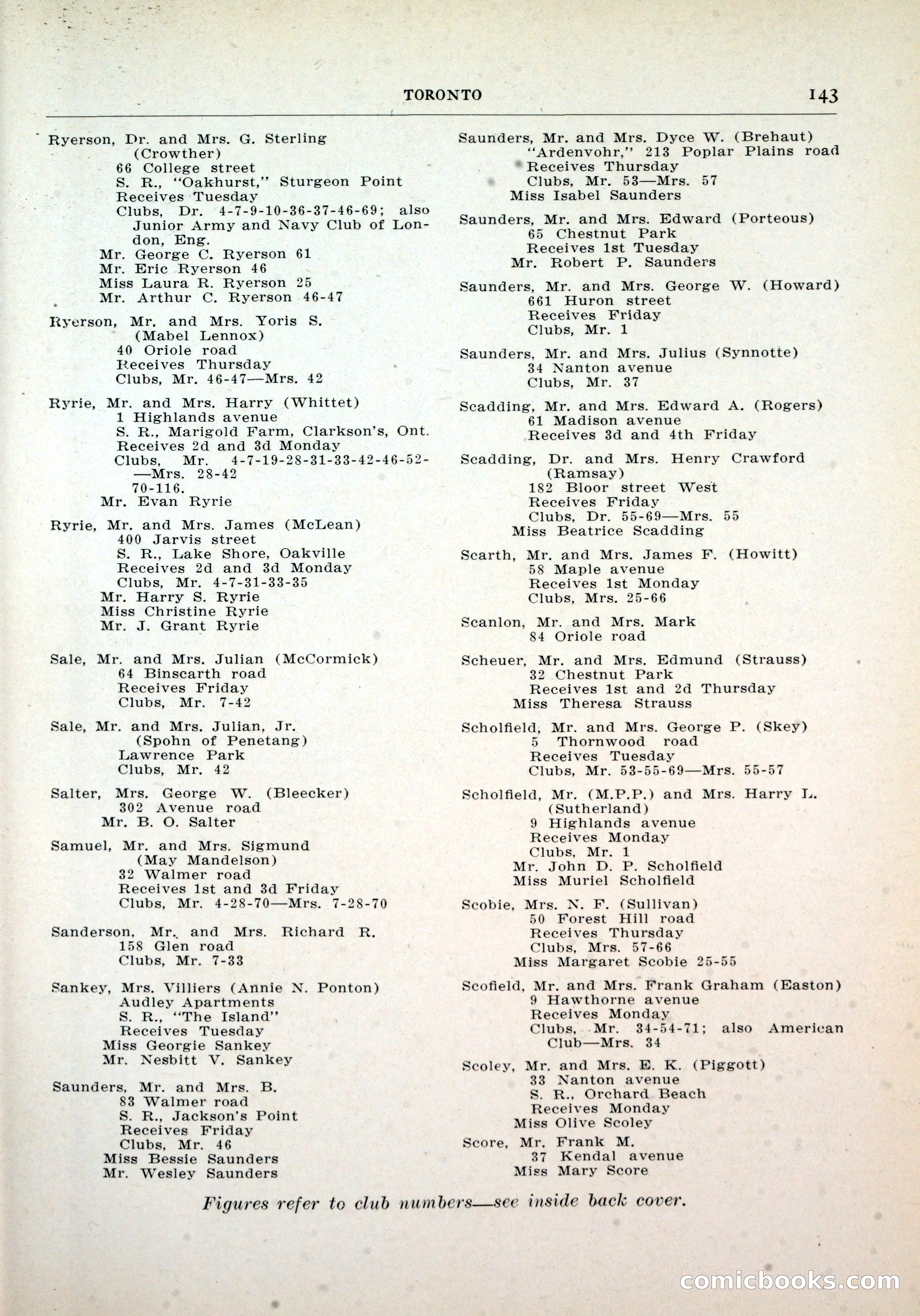 Dau's Blue Book, Toronto — page 135 of 264