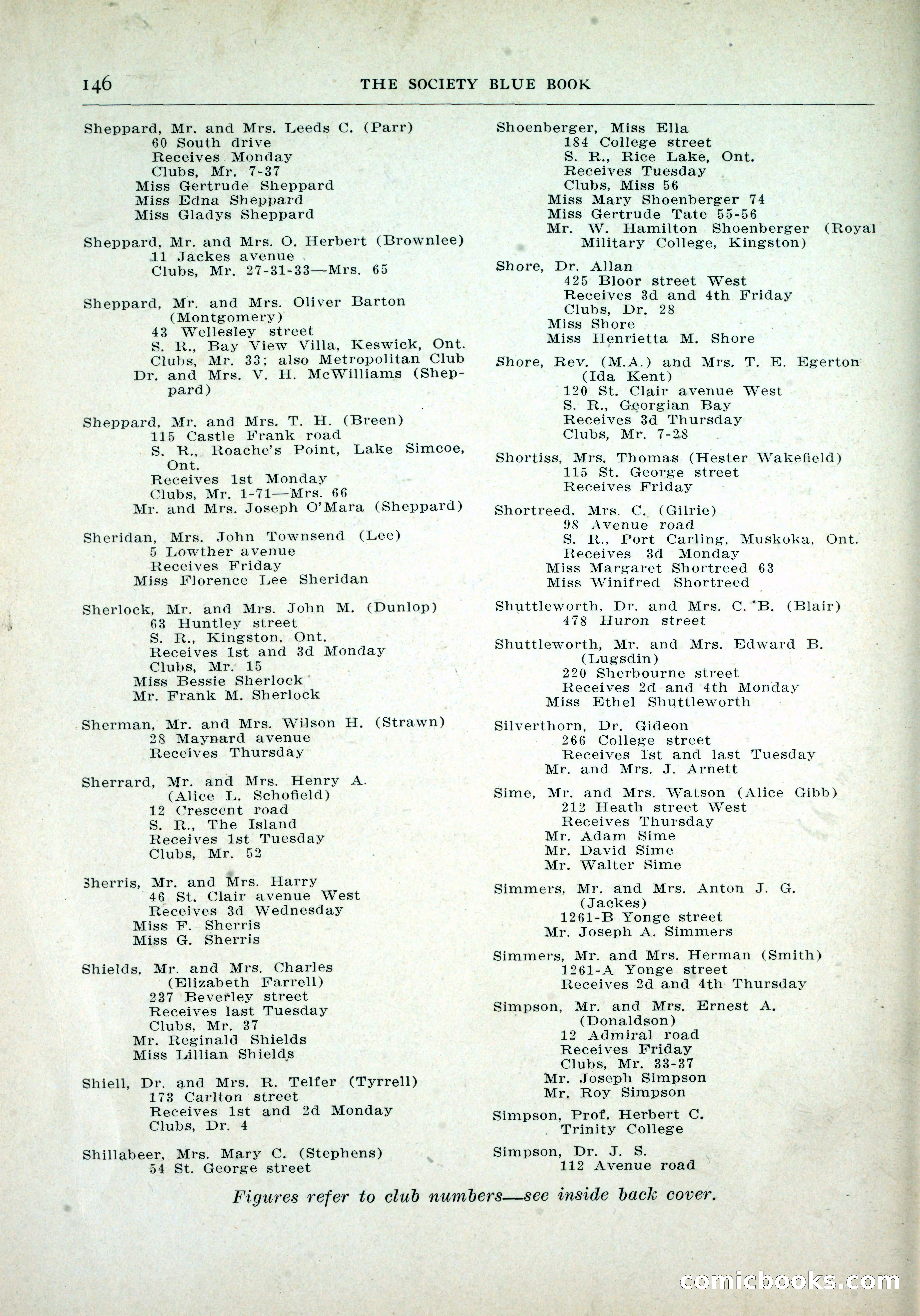 Dau's Blue Book, Toronto — page 138 of 264