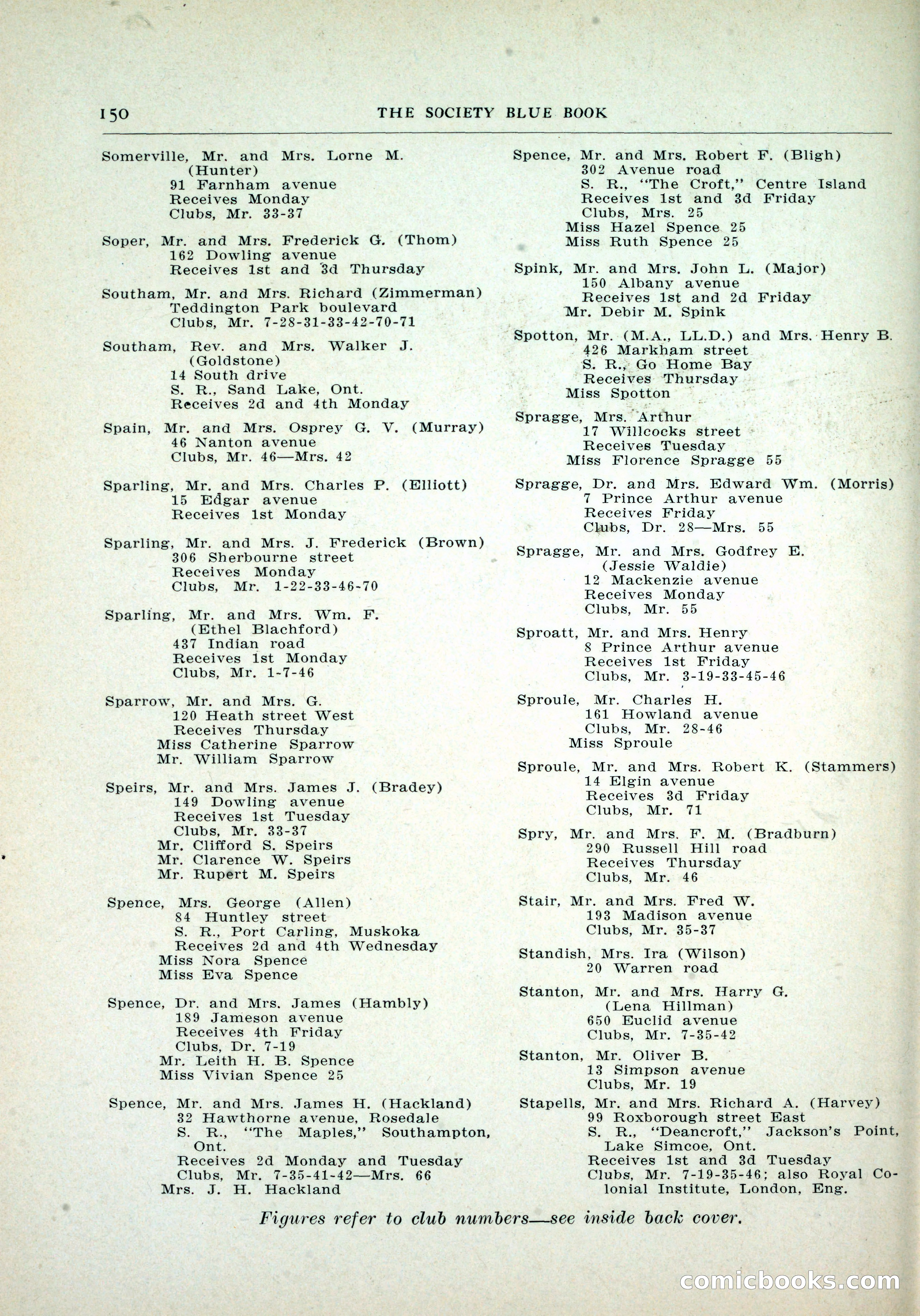 Dau's Blue Book, Toronto — page 142 of 264