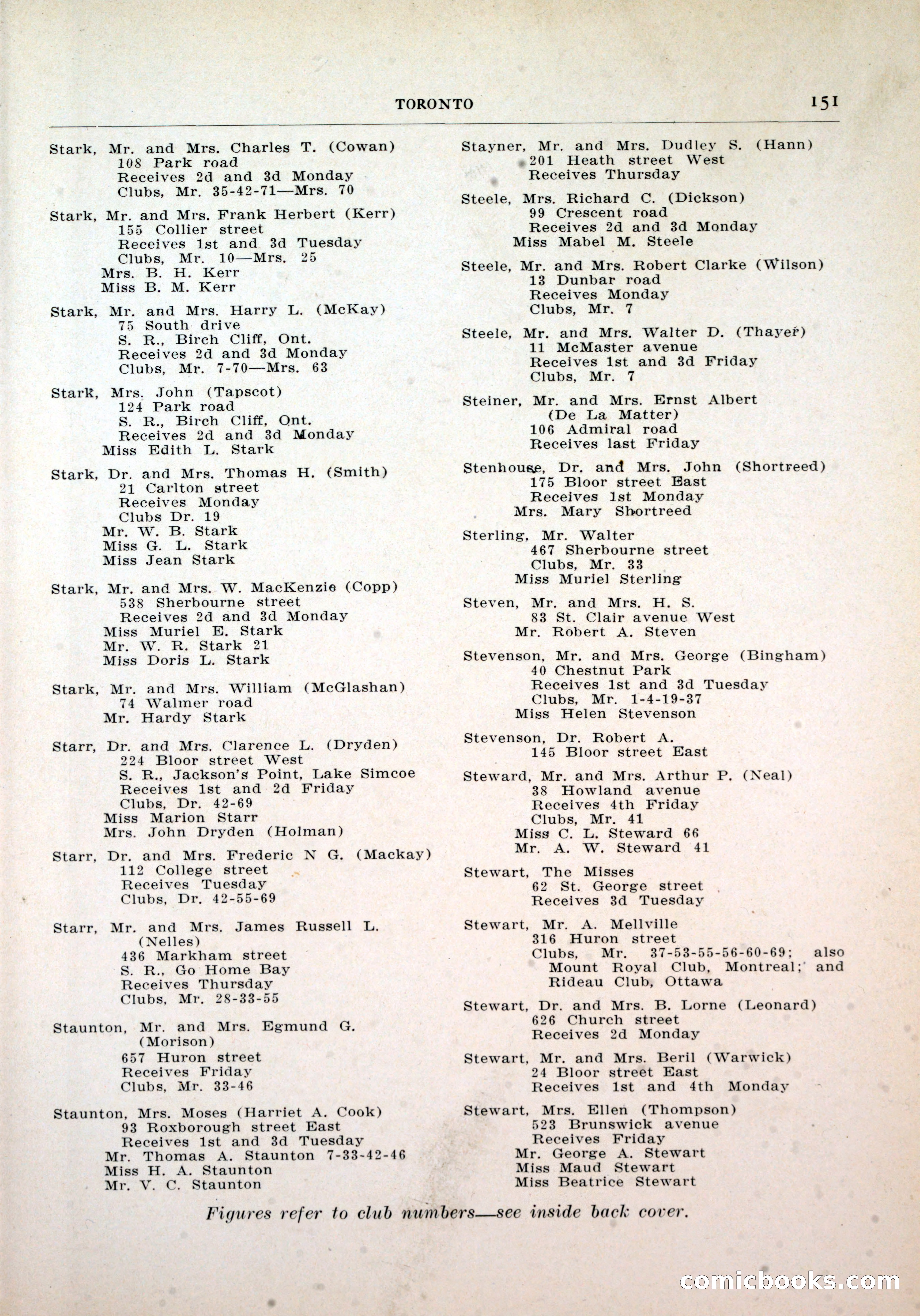 Dau's Blue Book, Toronto — page 143 of 264