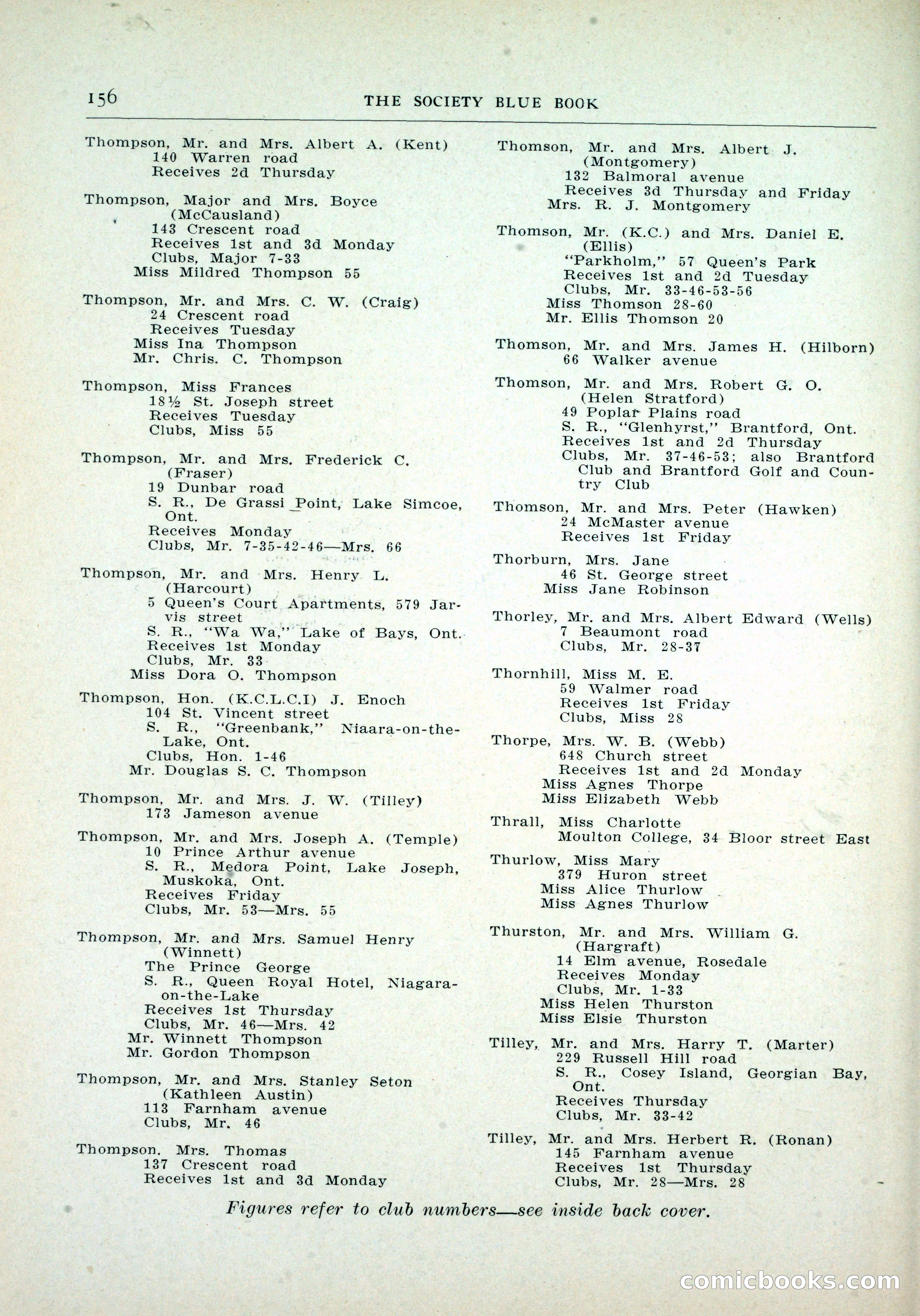 Dau's Blue Book, Toronto — page 148 of 264