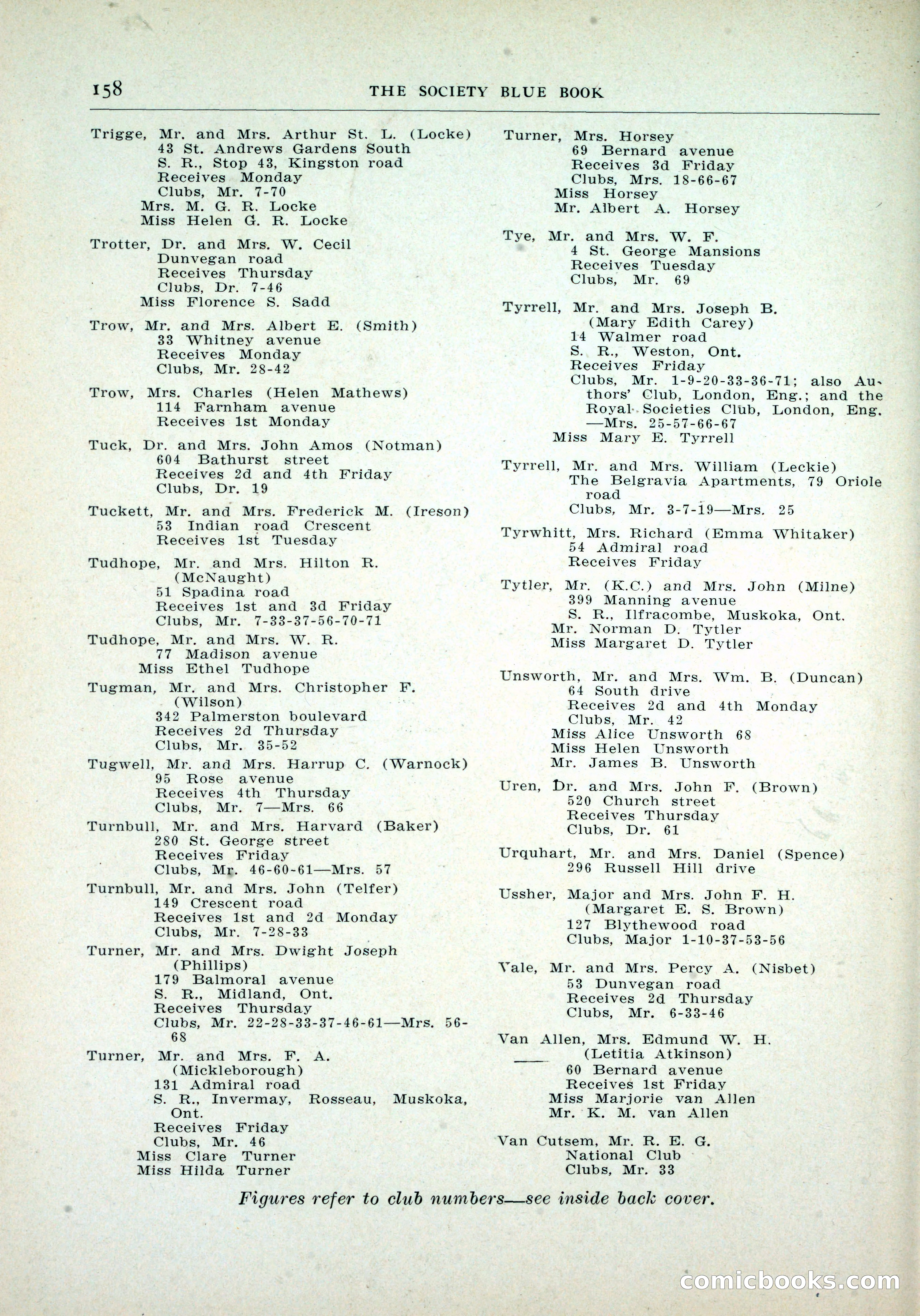 Dau's Blue Book, Toronto — page 150 of 264