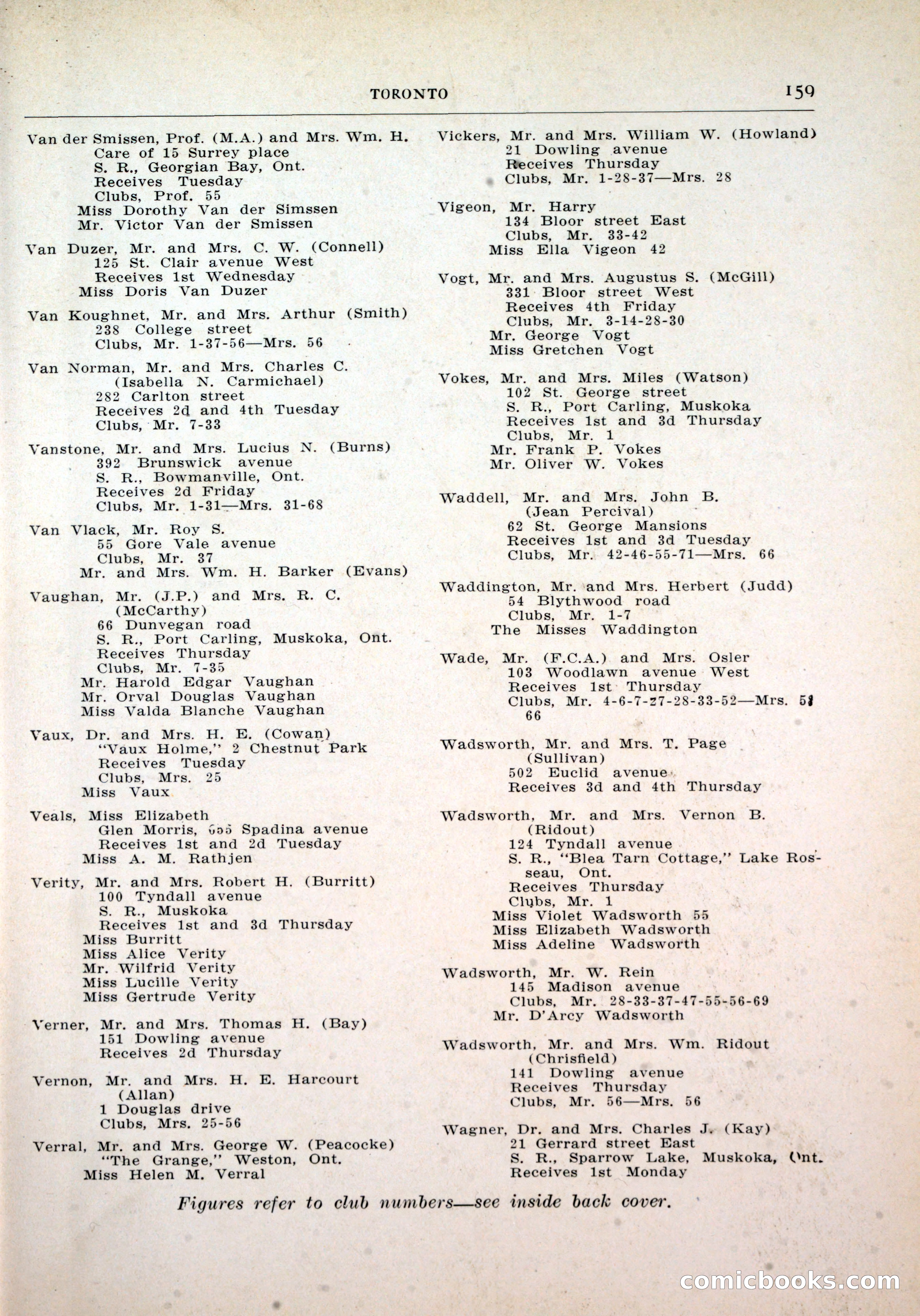 Dau's Blue Book, Toronto — page 151 of 264