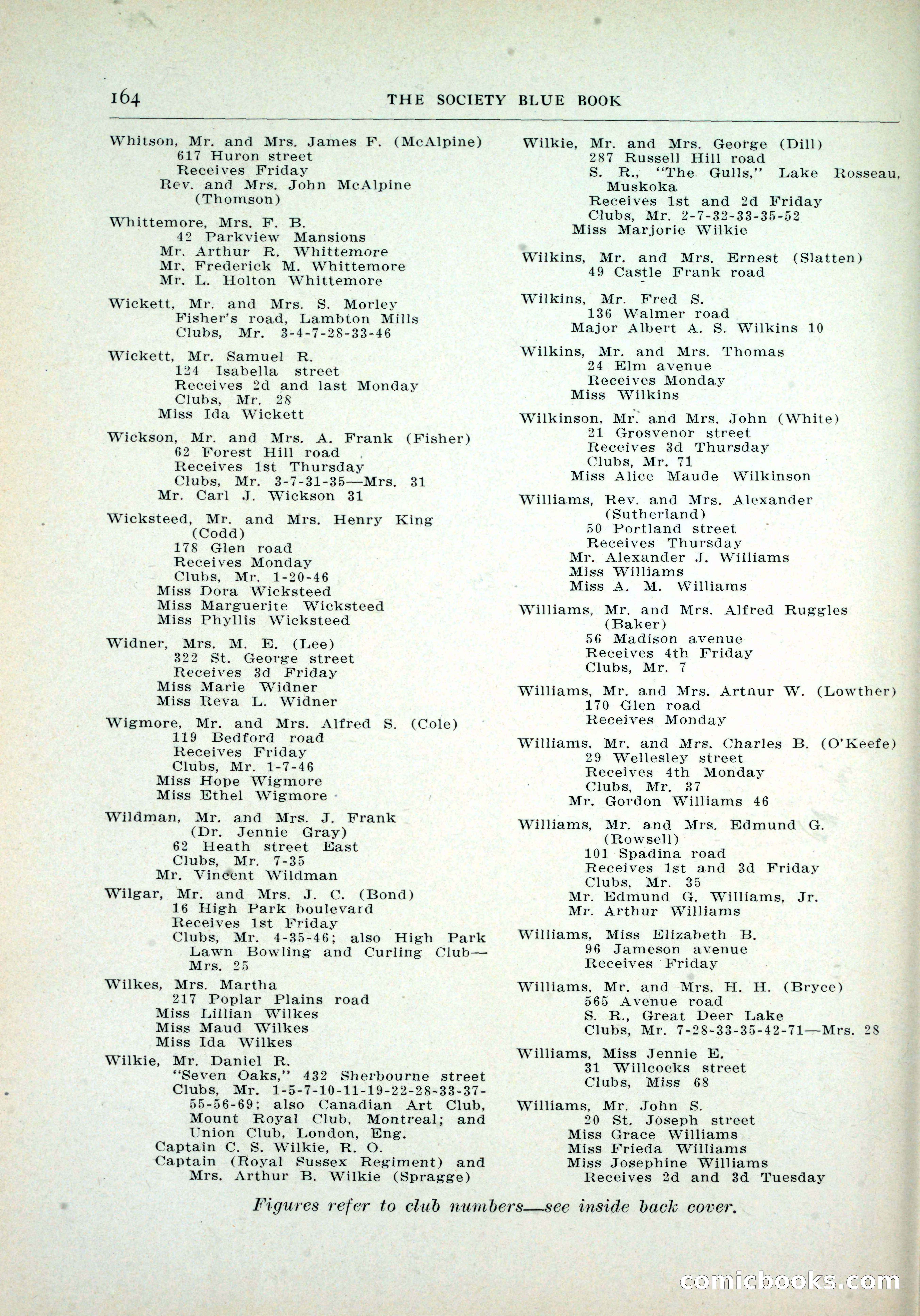 Dau's Blue Book, Toronto — page 156 of 264