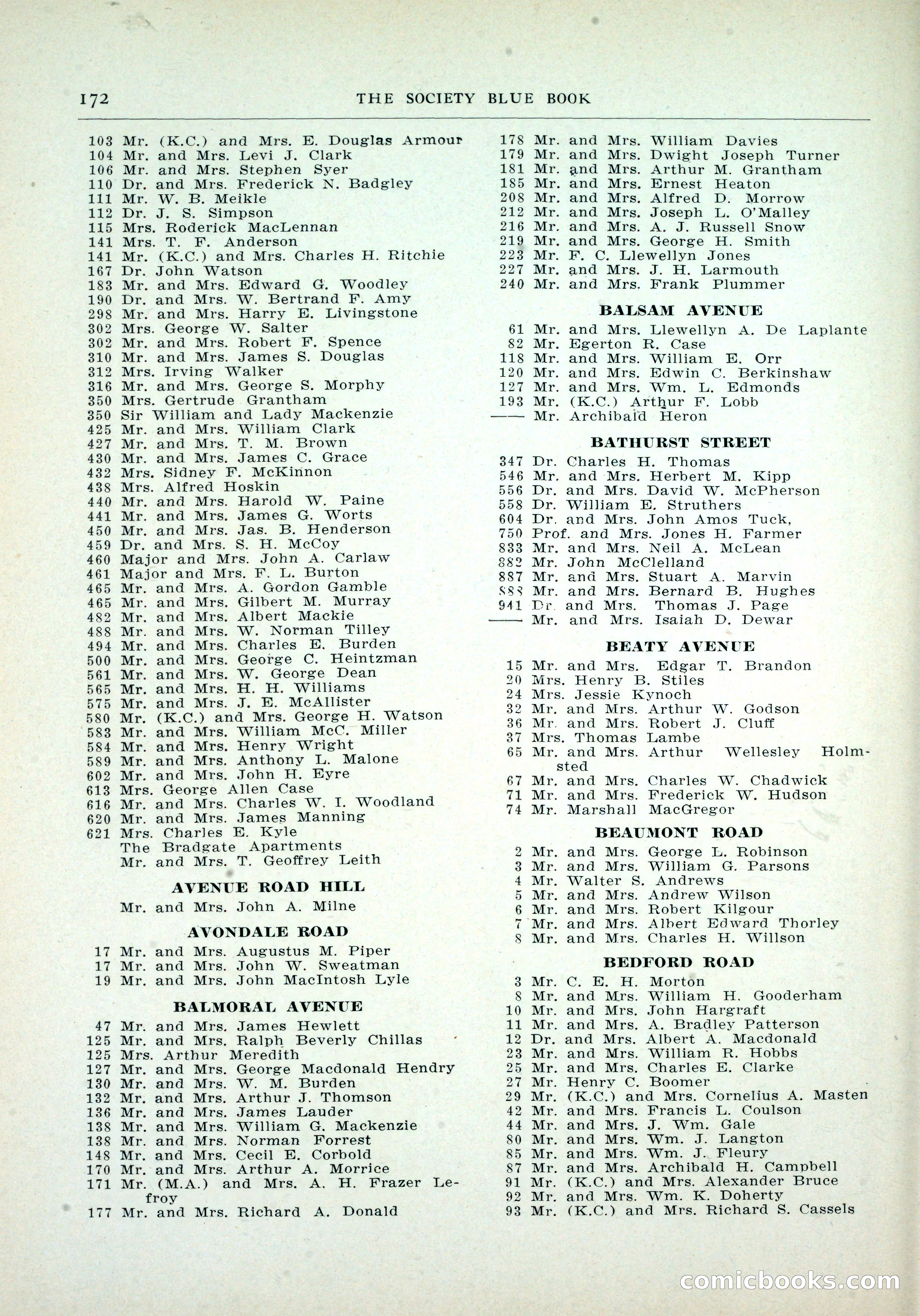 Dau's Blue Book, Toronto — page 164 of 264