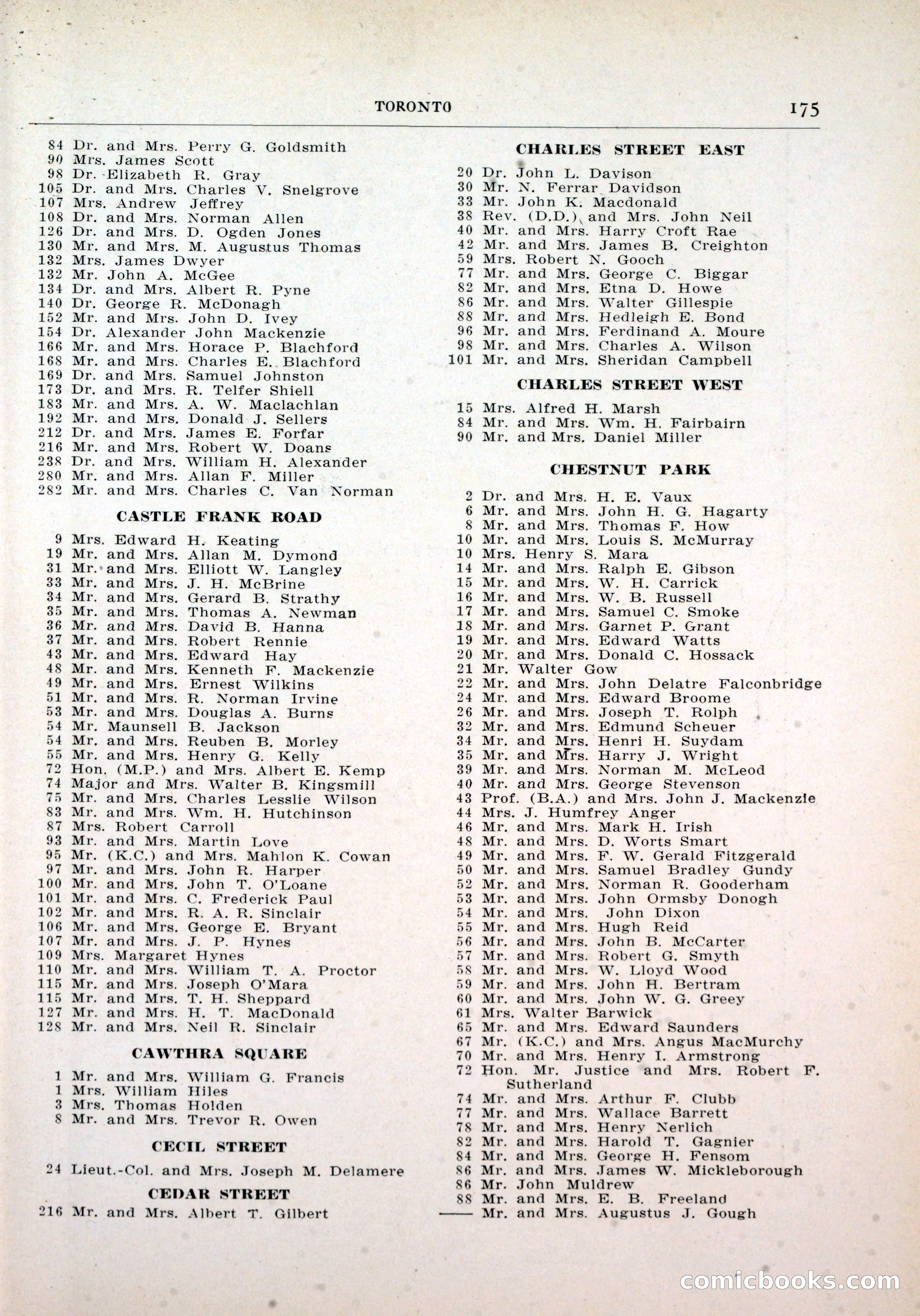 Dau's Blue Book, Toronto — page 167 of 264
