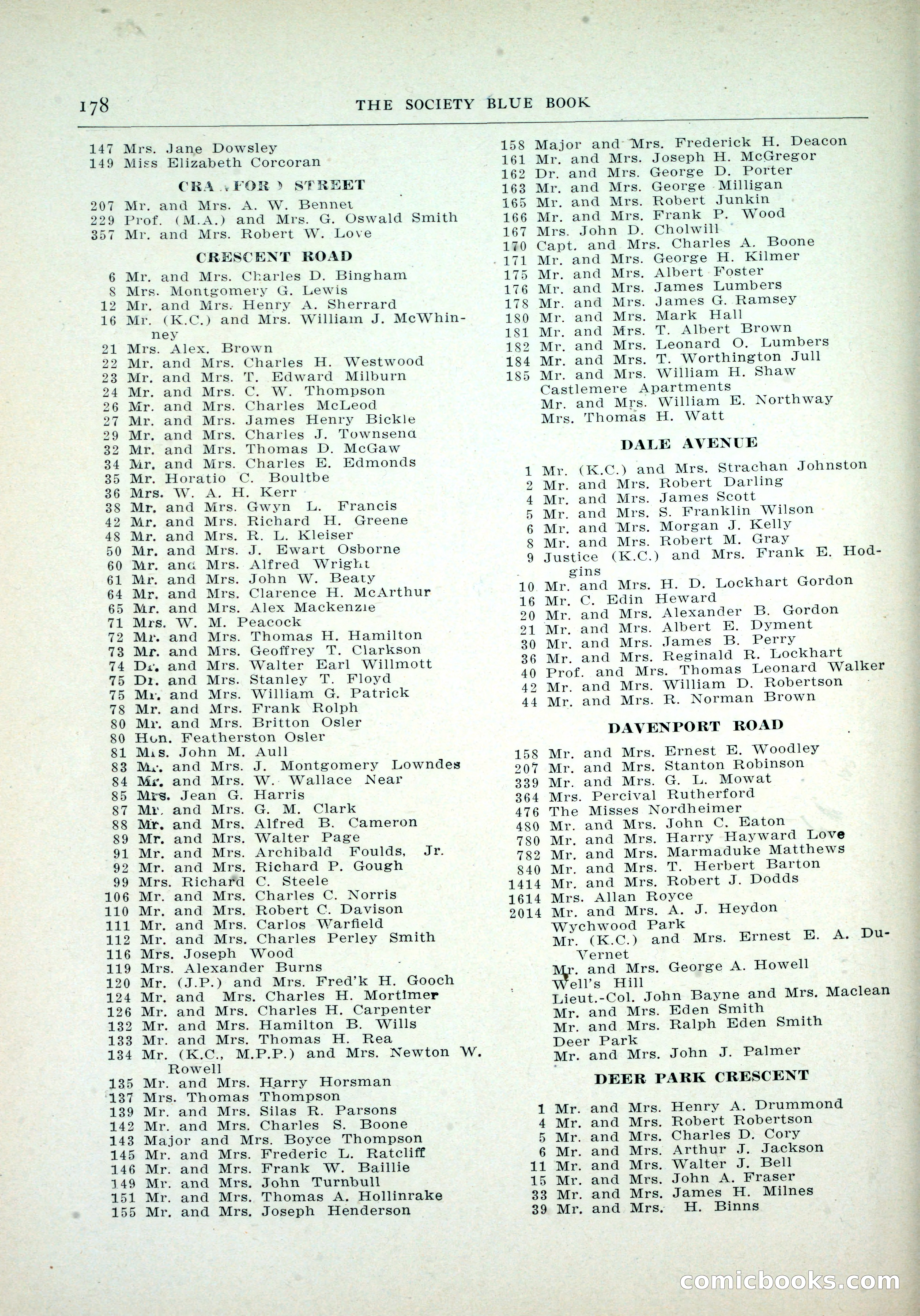 Dau's Blue Book, Toronto — page 170 of 264
