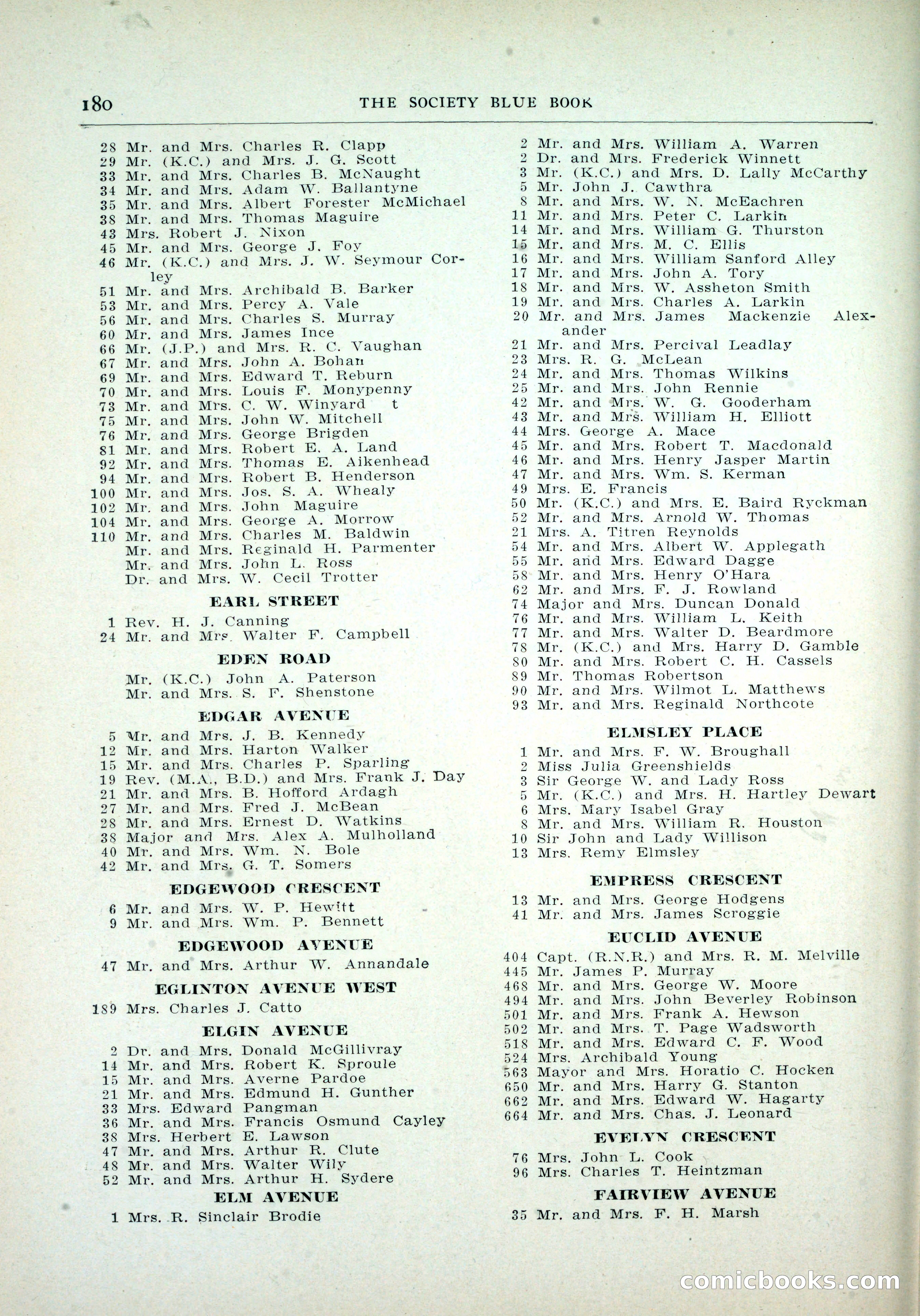 Dau's Blue Book, Toronto — page 172 of 264