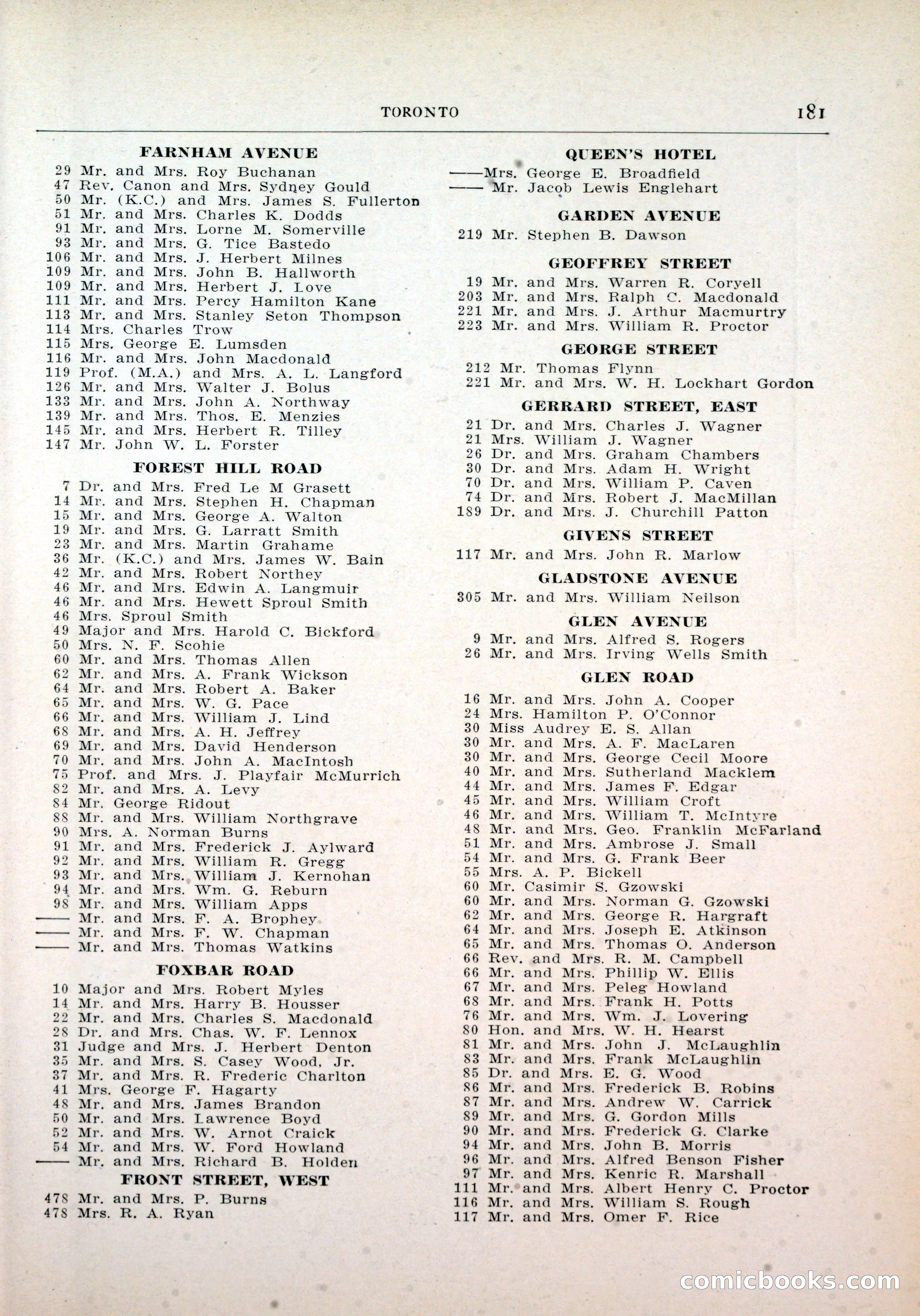 Dau's Blue Book, Toronto — page 173 of 264