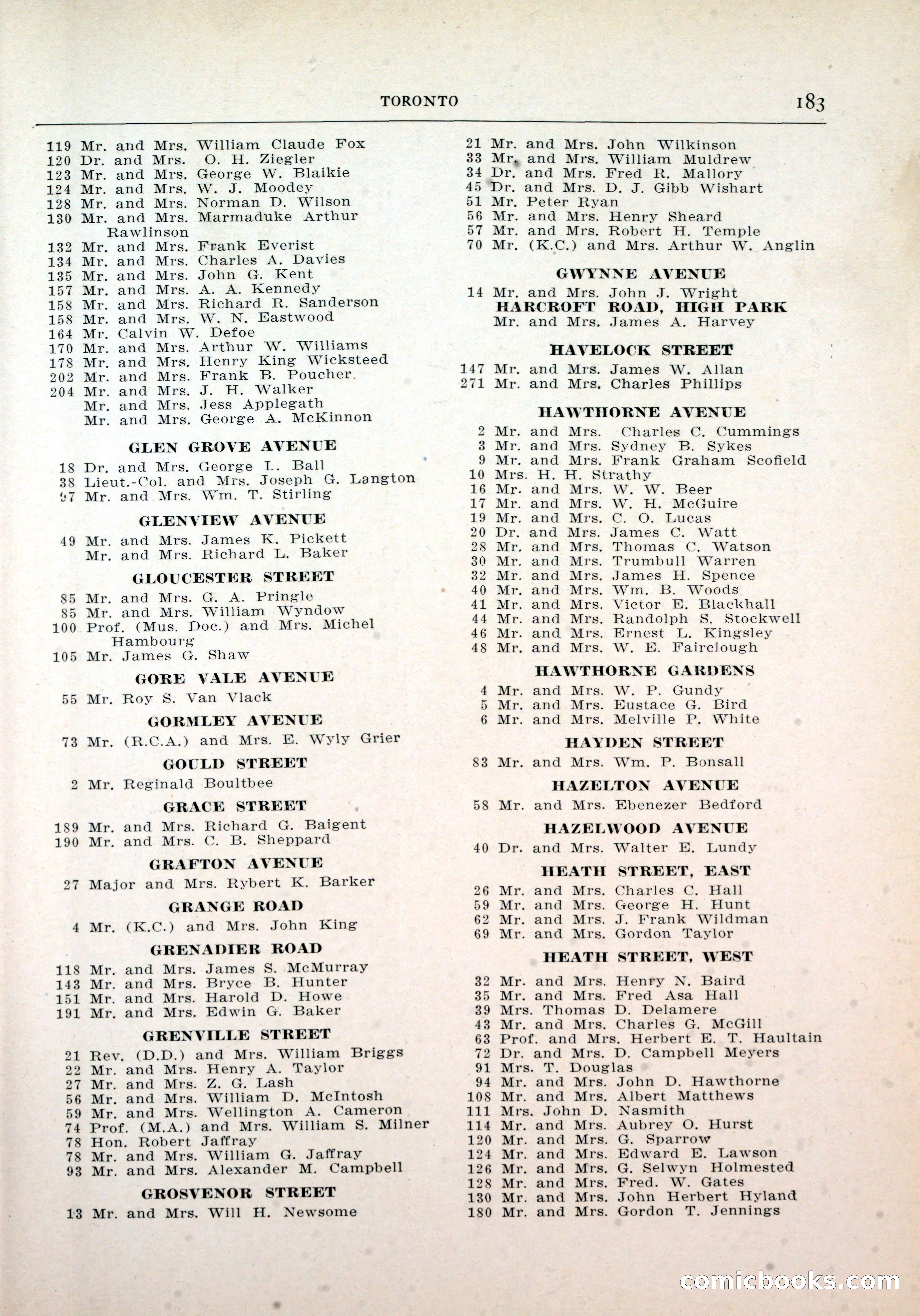 Dau's Blue Book, Toronto — page 175 of 264