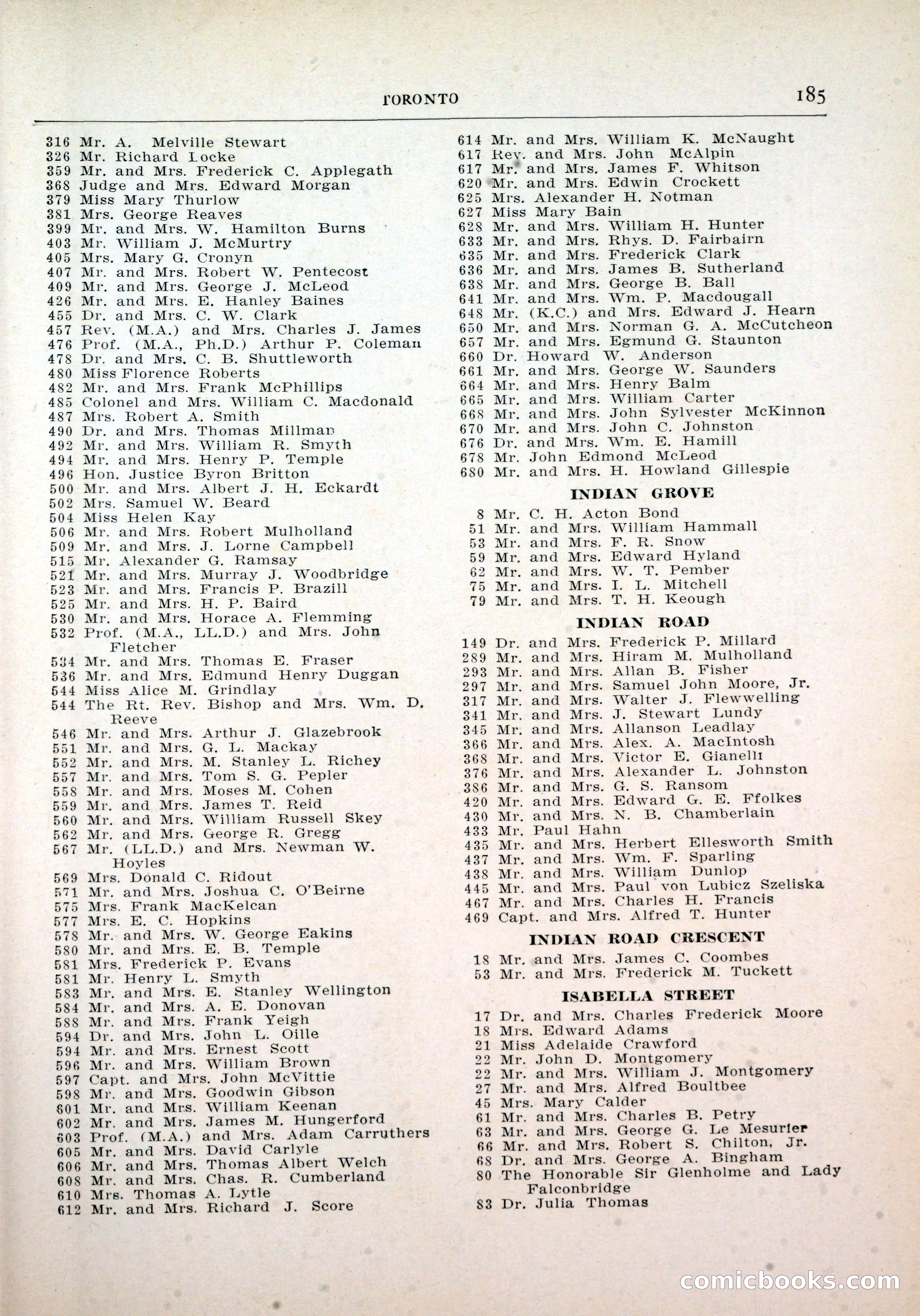 Dau's Blue Book, Toronto — page 177 of 264