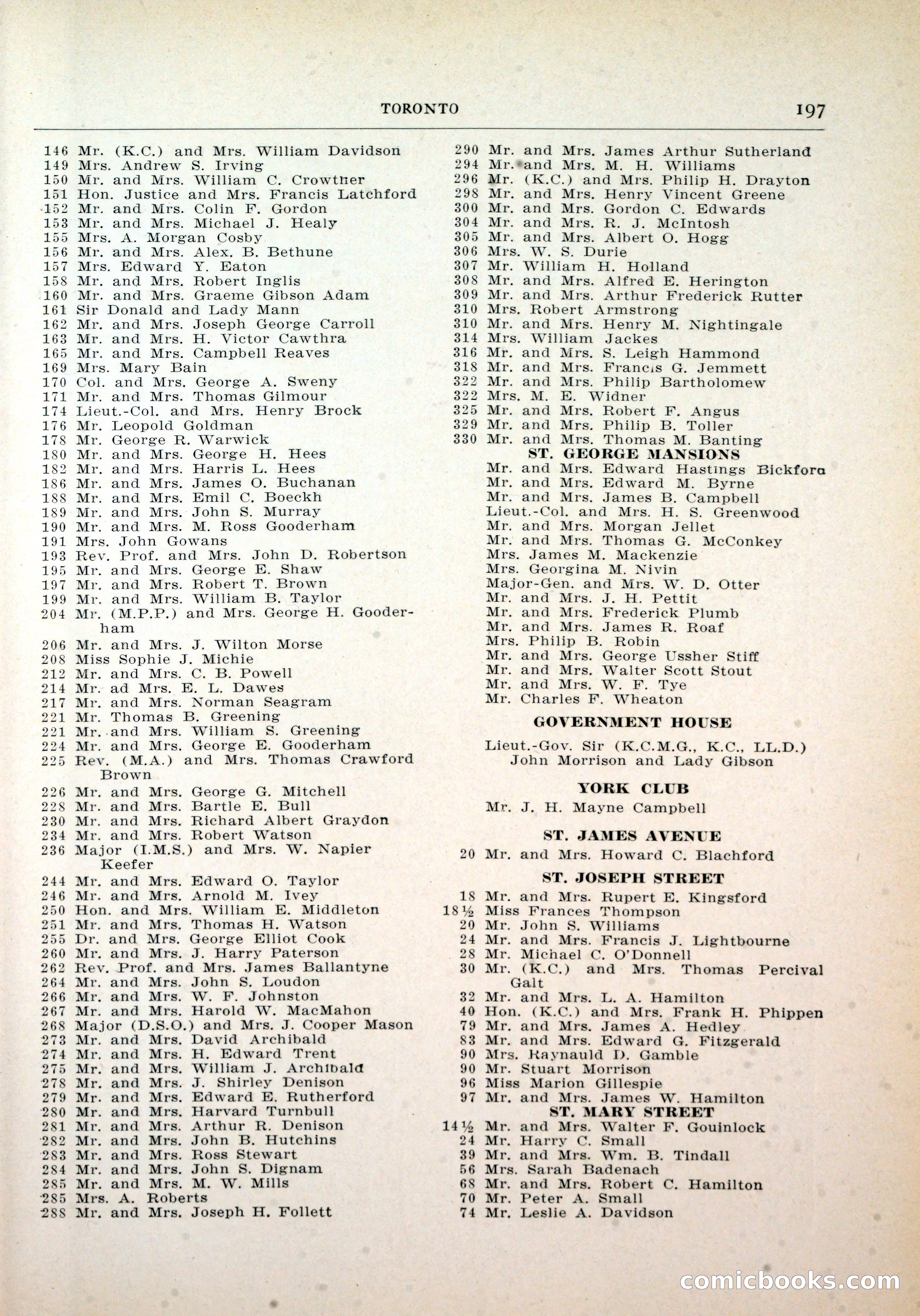 Dau's Blue Book, Toronto — page 189 of 264
