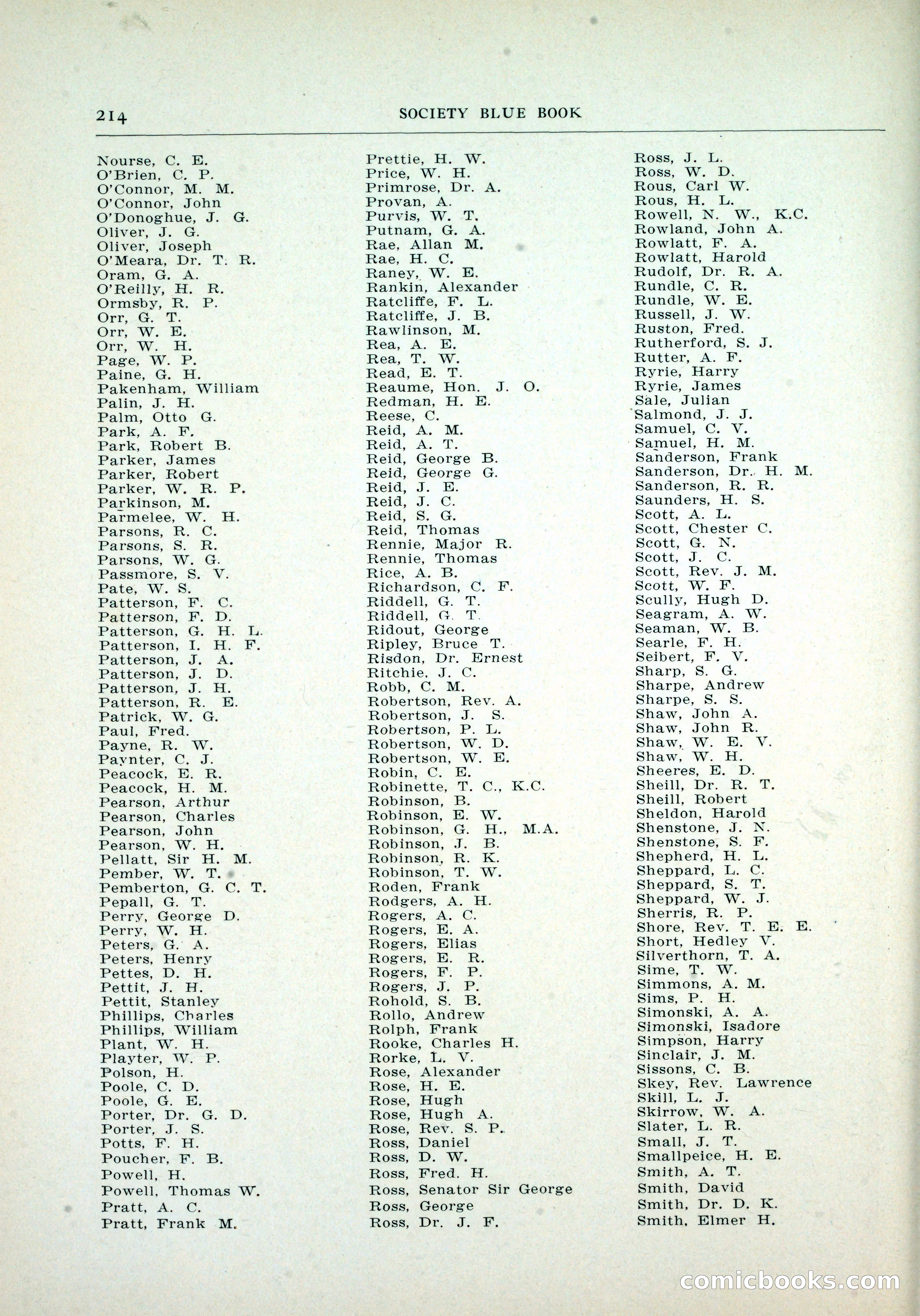 Dau's Blue Book, Toronto — page 206 of 264