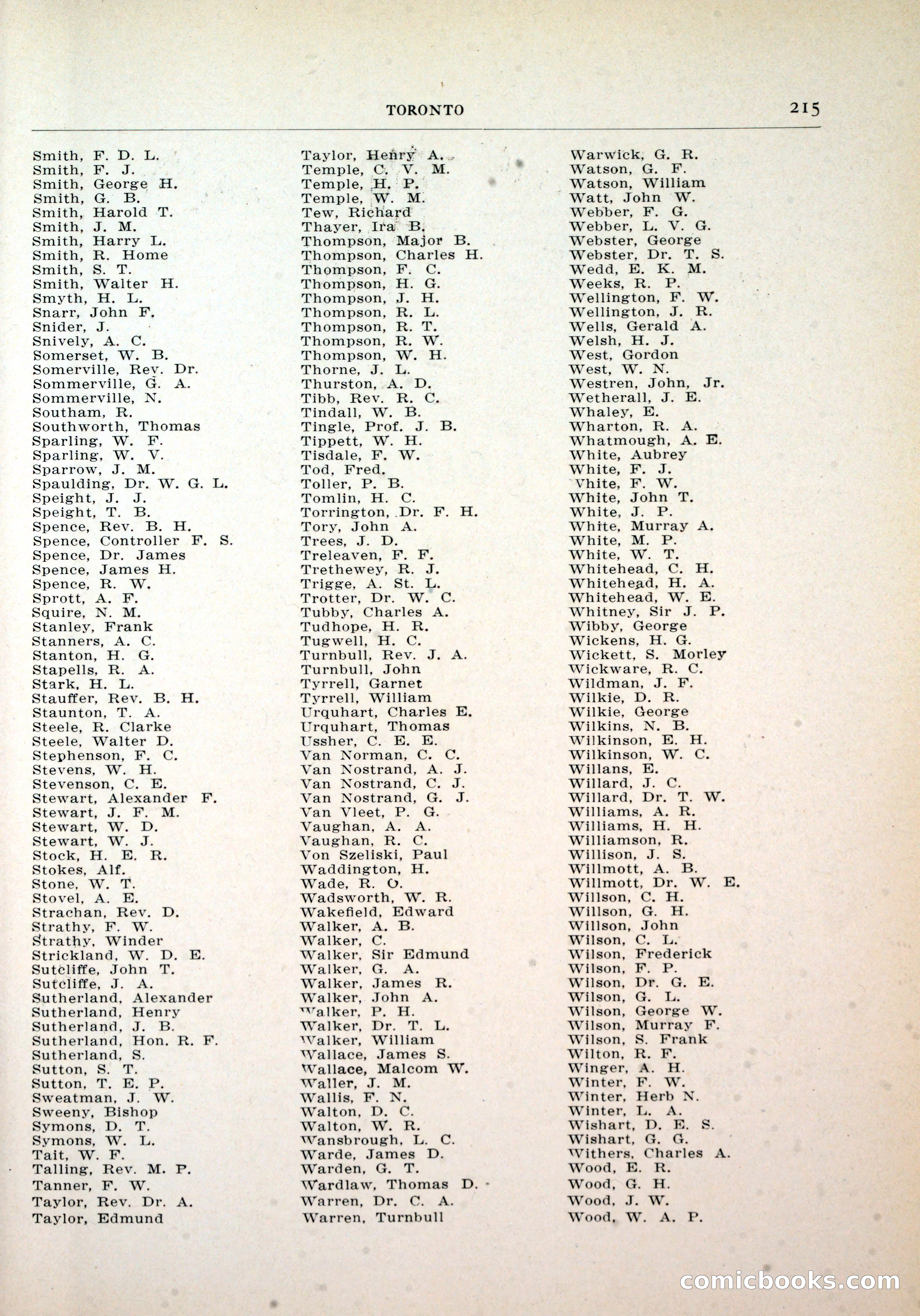 Dau's Blue Book, Toronto — page 207 of 264