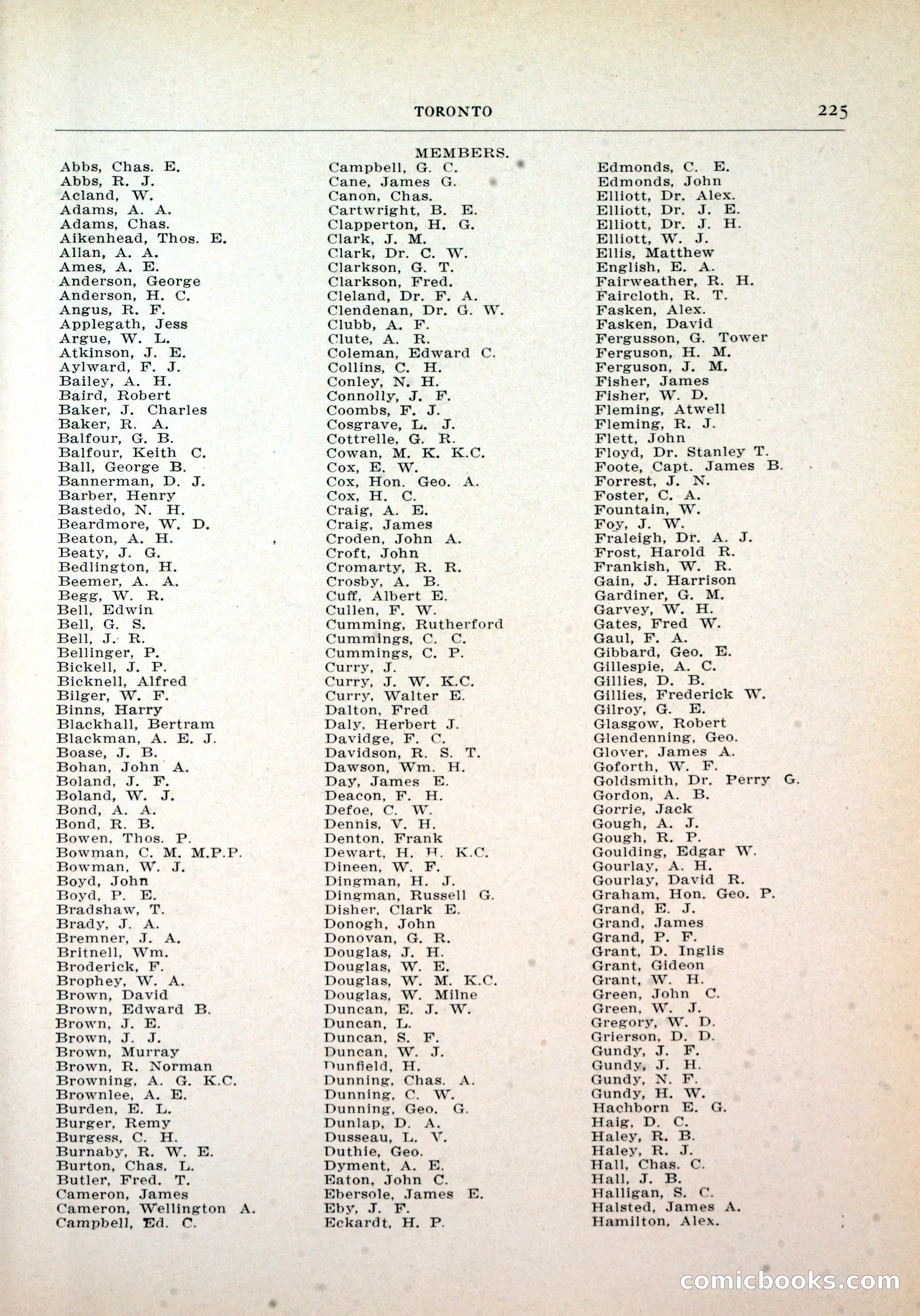 Dau's Blue Book, Toronto — page 217 of 264