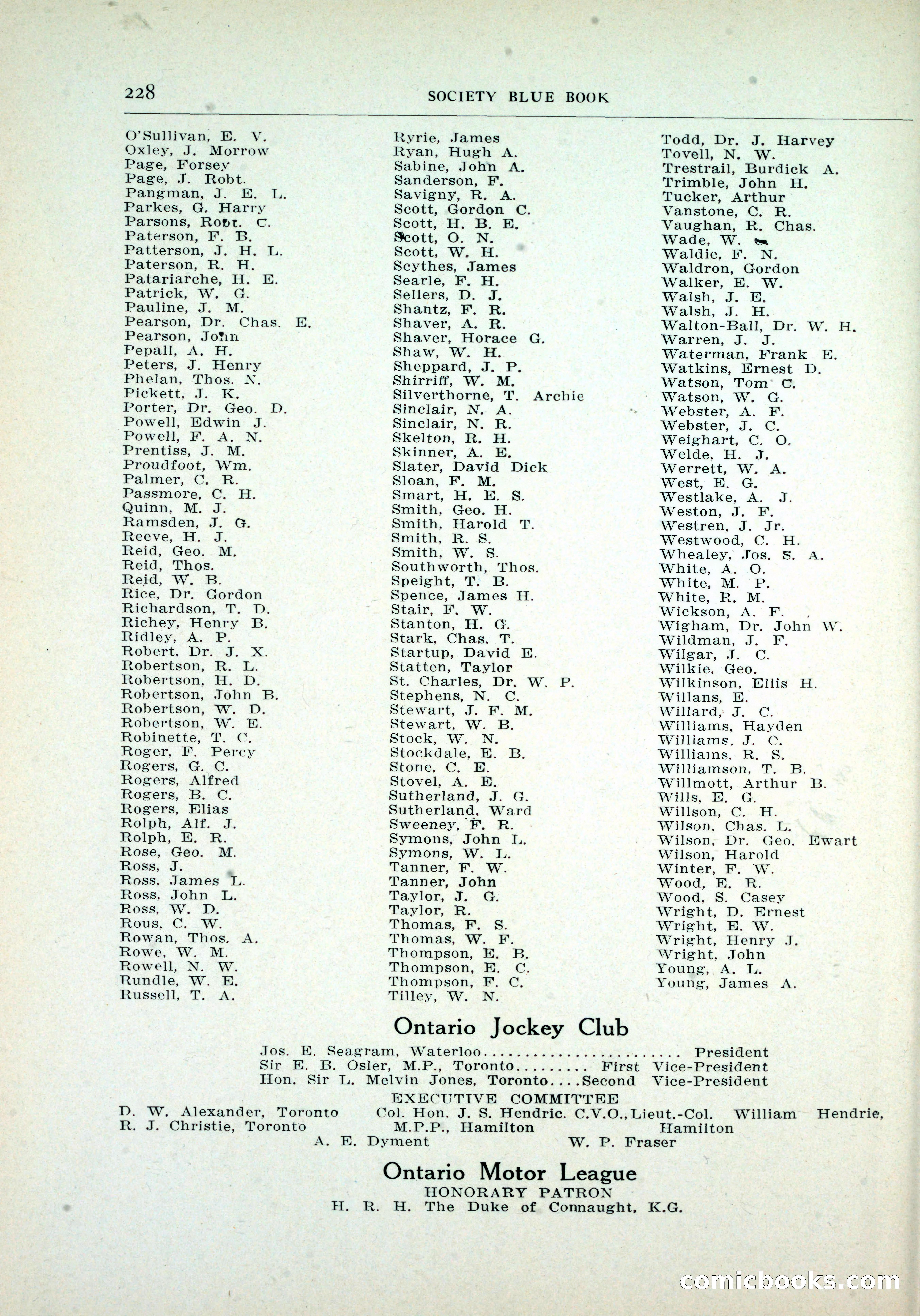 Dau's Blue Book, Toronto — page 220 of 264