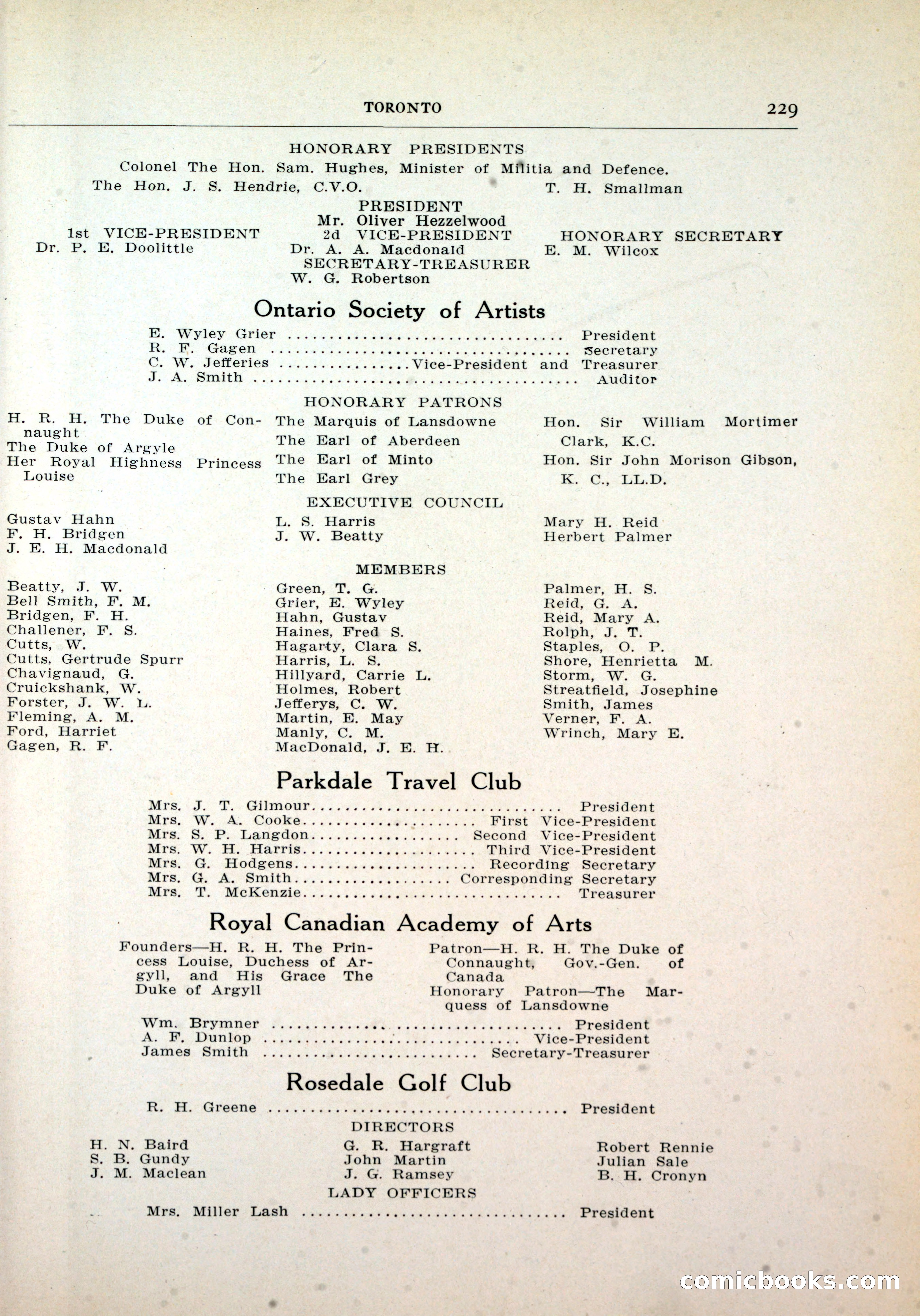 Dau's Blue Book, Toronto — page 221 of 264