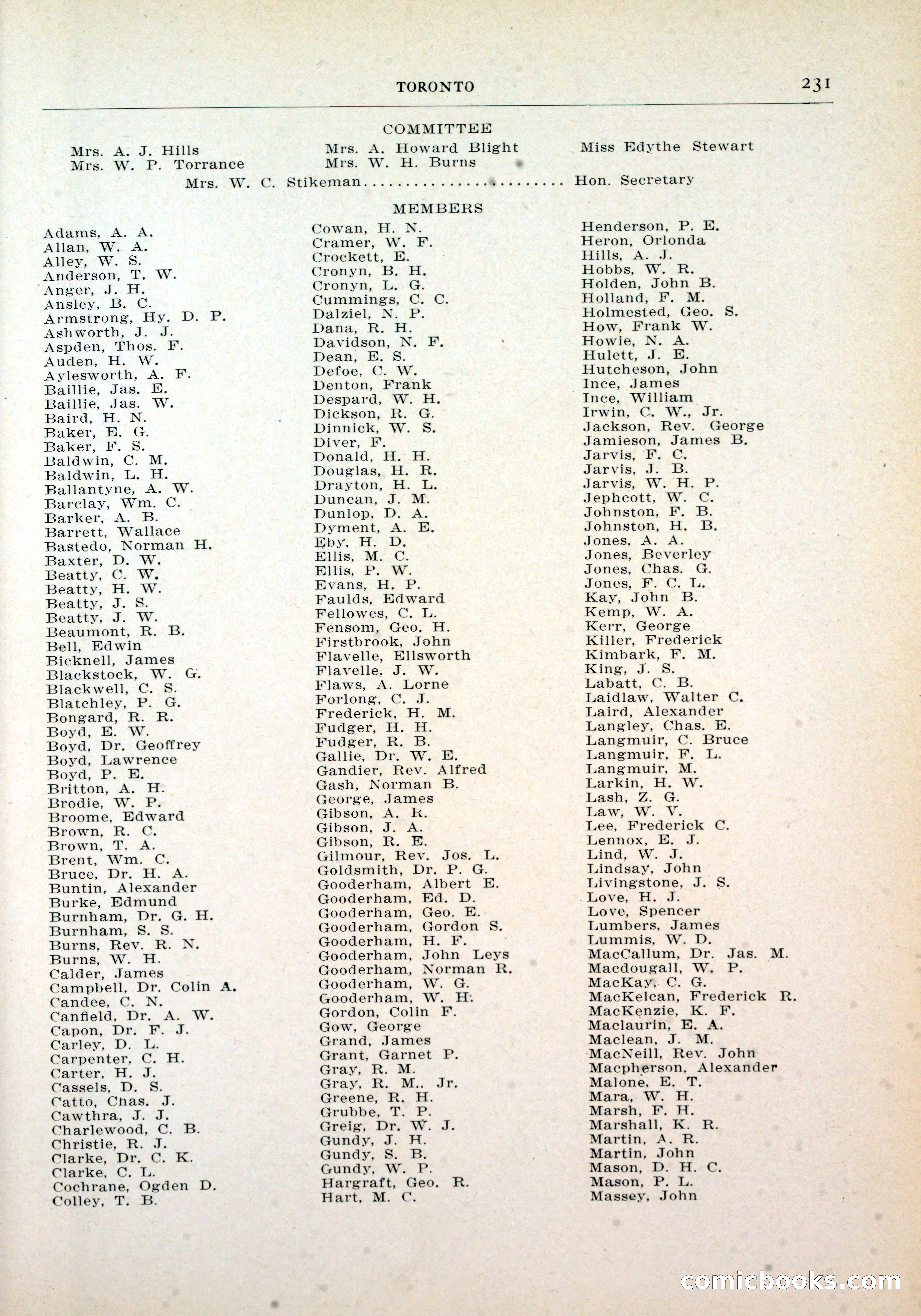 Dau's Blue Book, Toronto — page 223 of 264