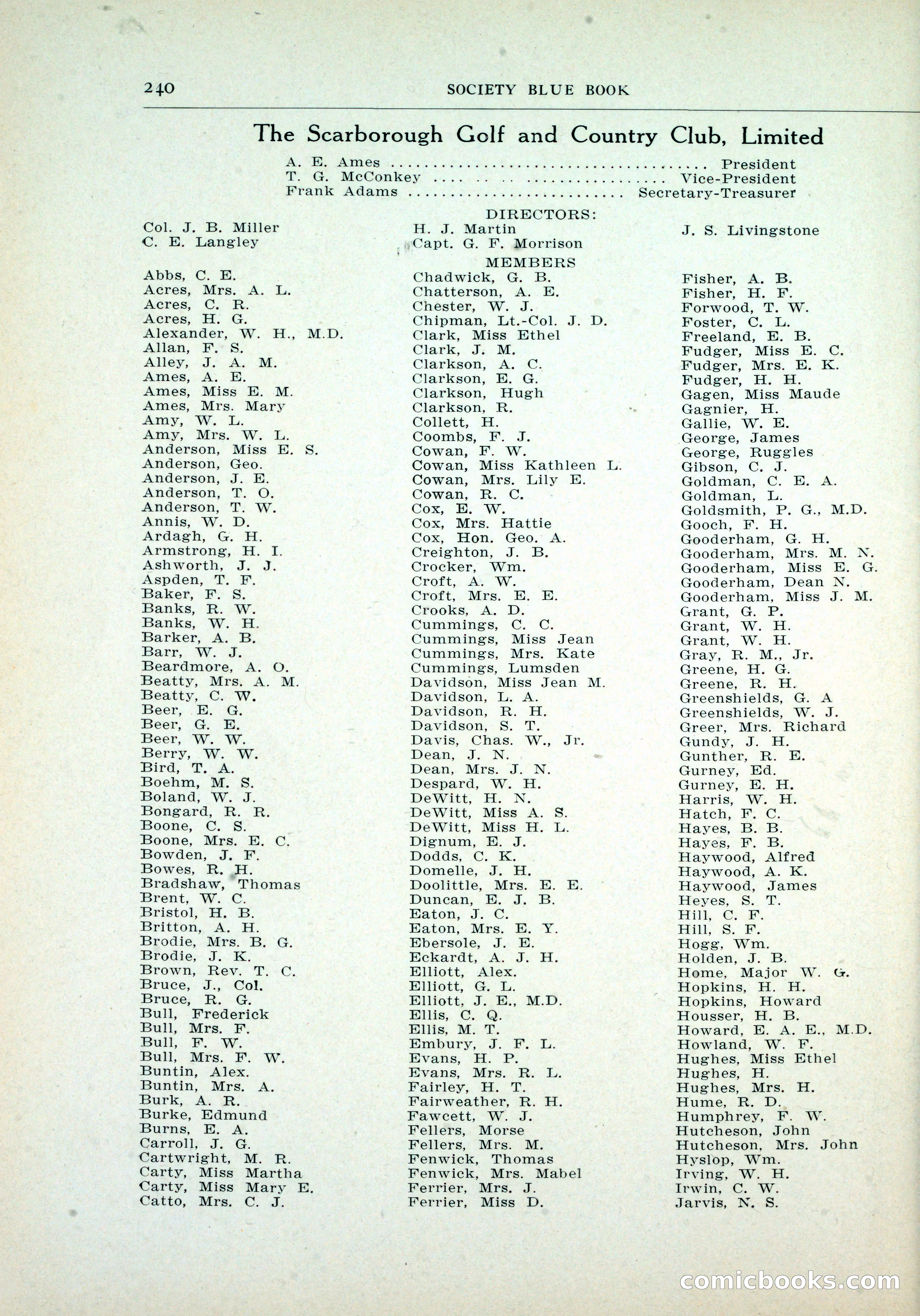 Dau's Blue Book, Toronto — page 232 of 264