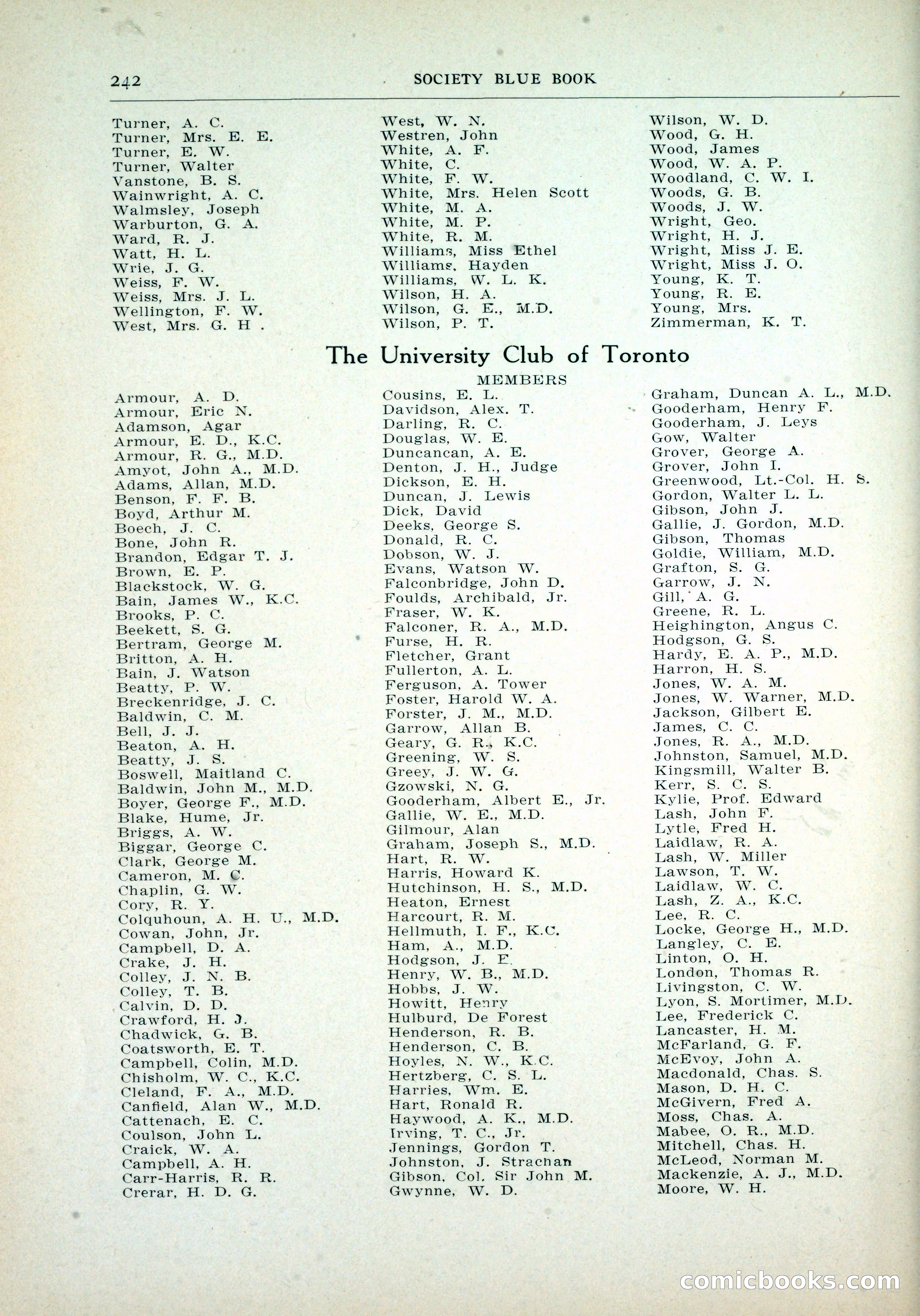 Dau's Blue Book, Toronto — page 234 of 264
