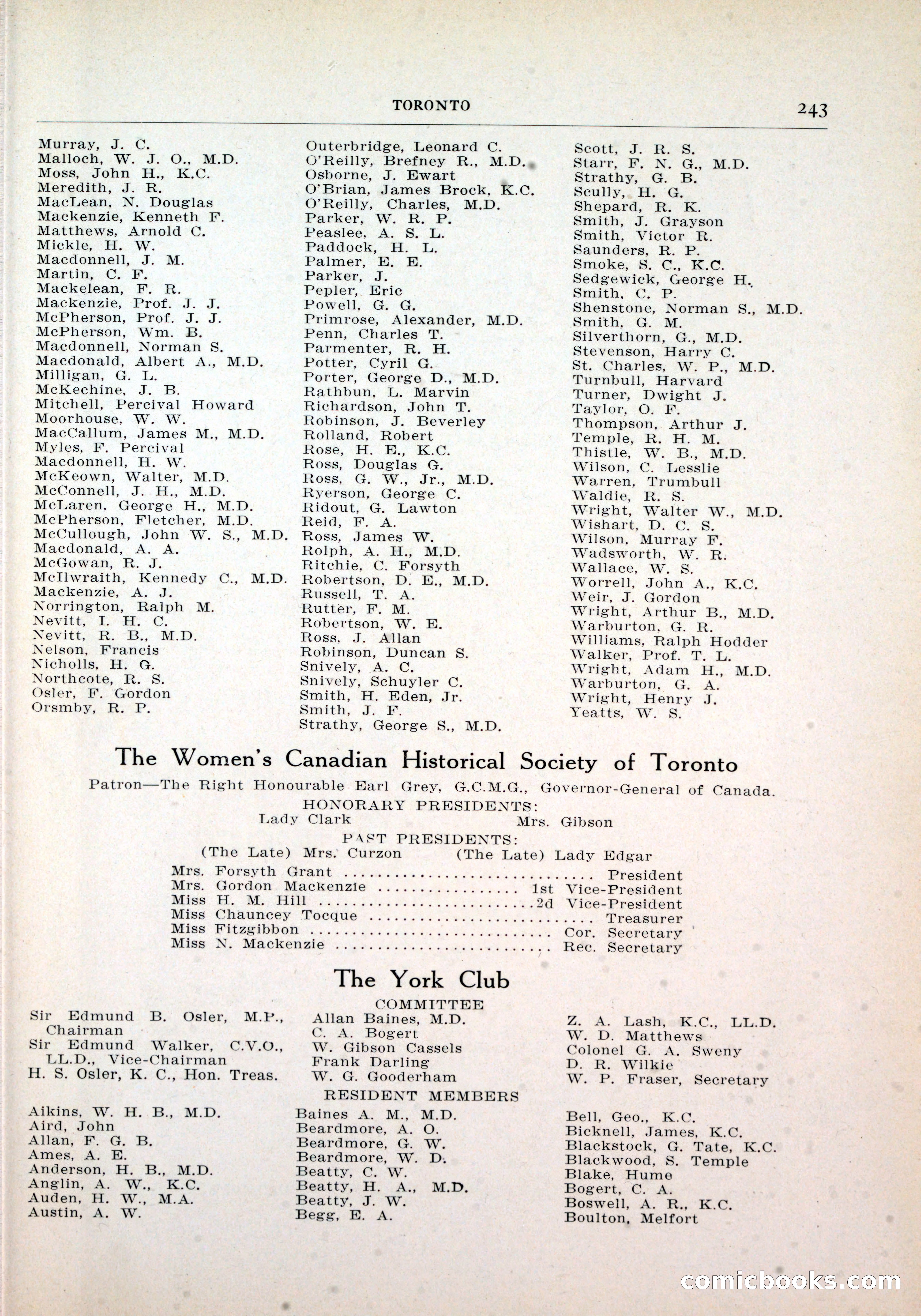 Dau's Blue Book, Toronto — page 235 of 264