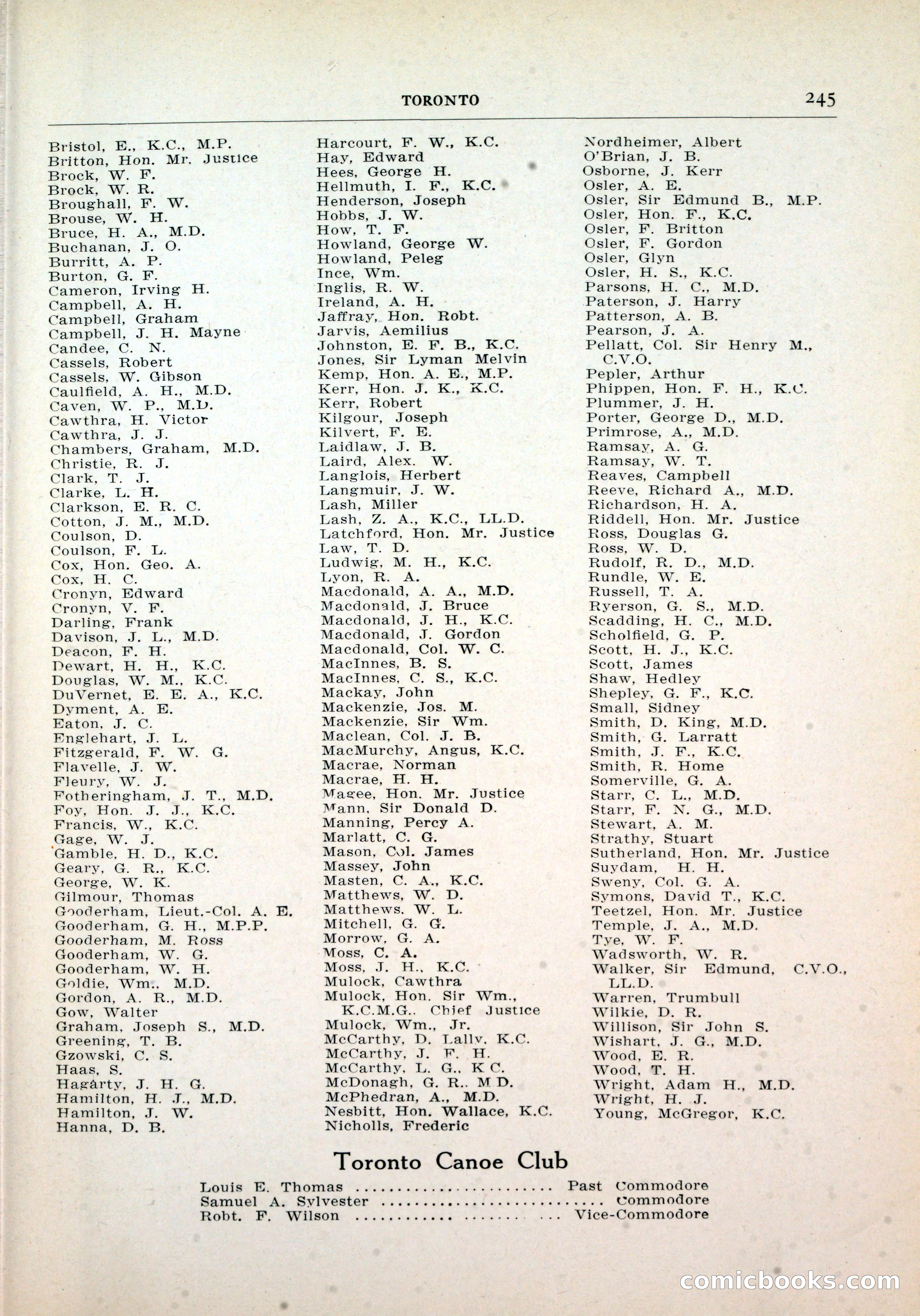 Dau's Blue Book, Toronto — page 237 of 264