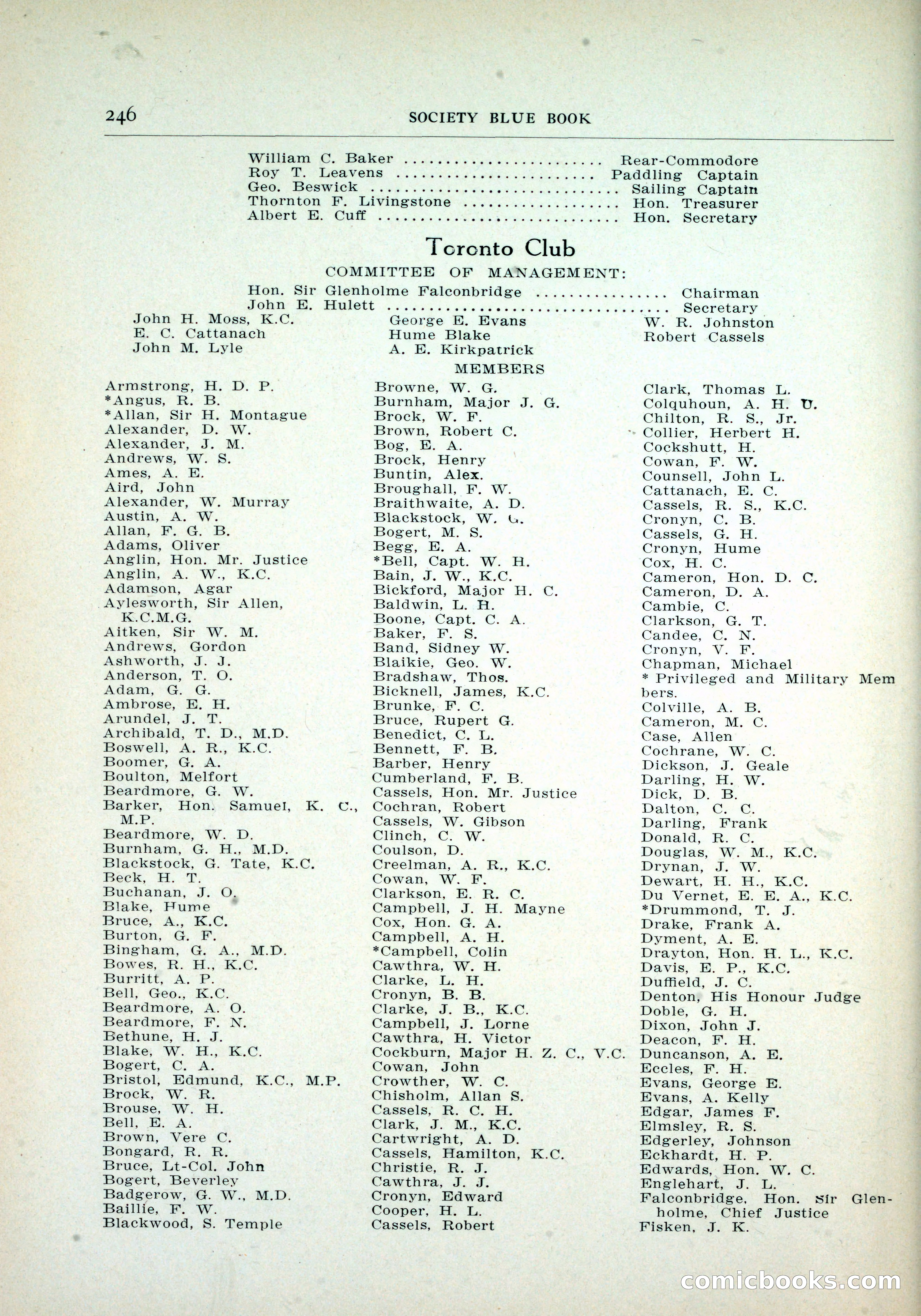 Dau's Blue Book, Toronto — page 238 of 264