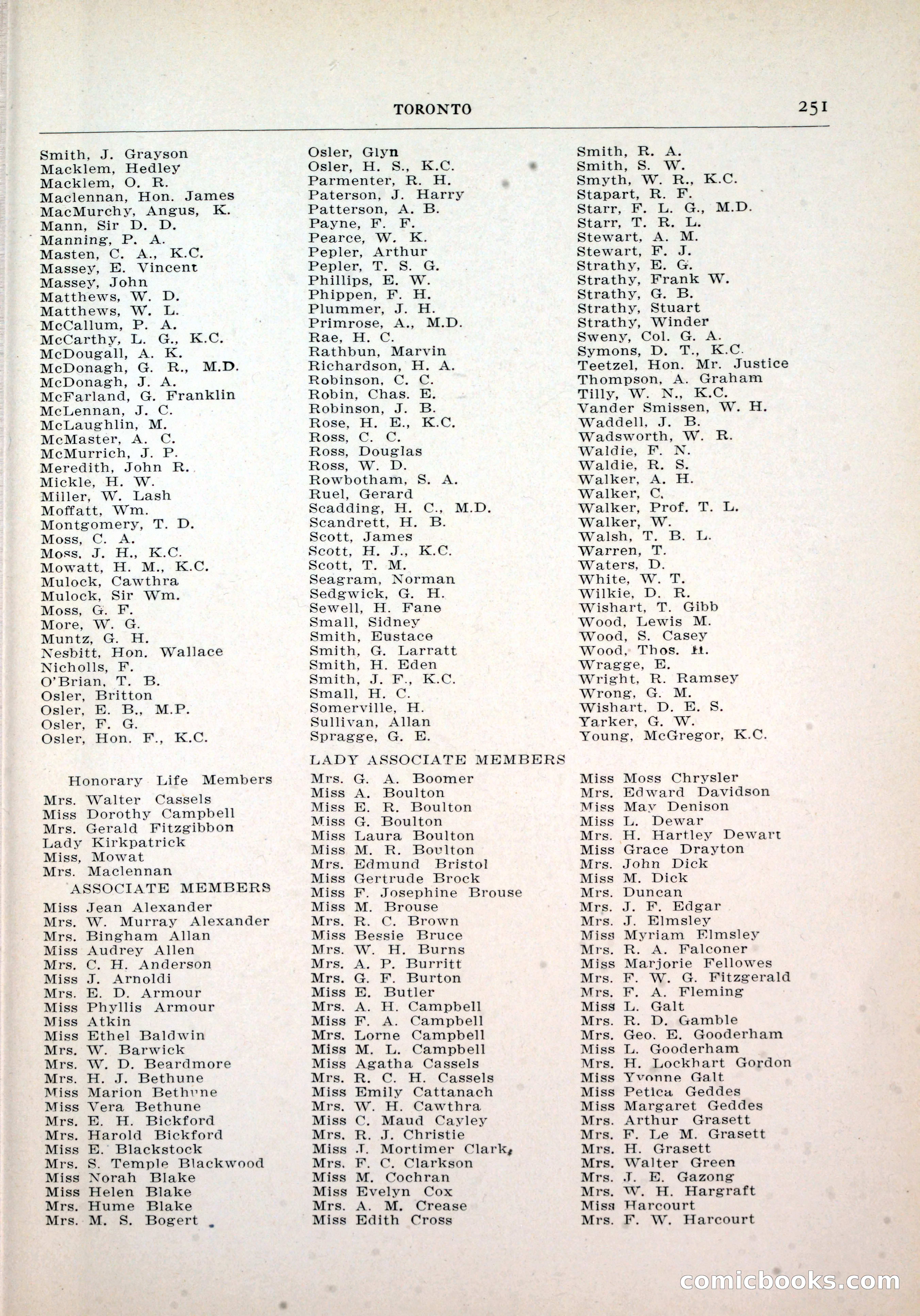 Dau's Blue Book, Toronto — page 243 of 264
