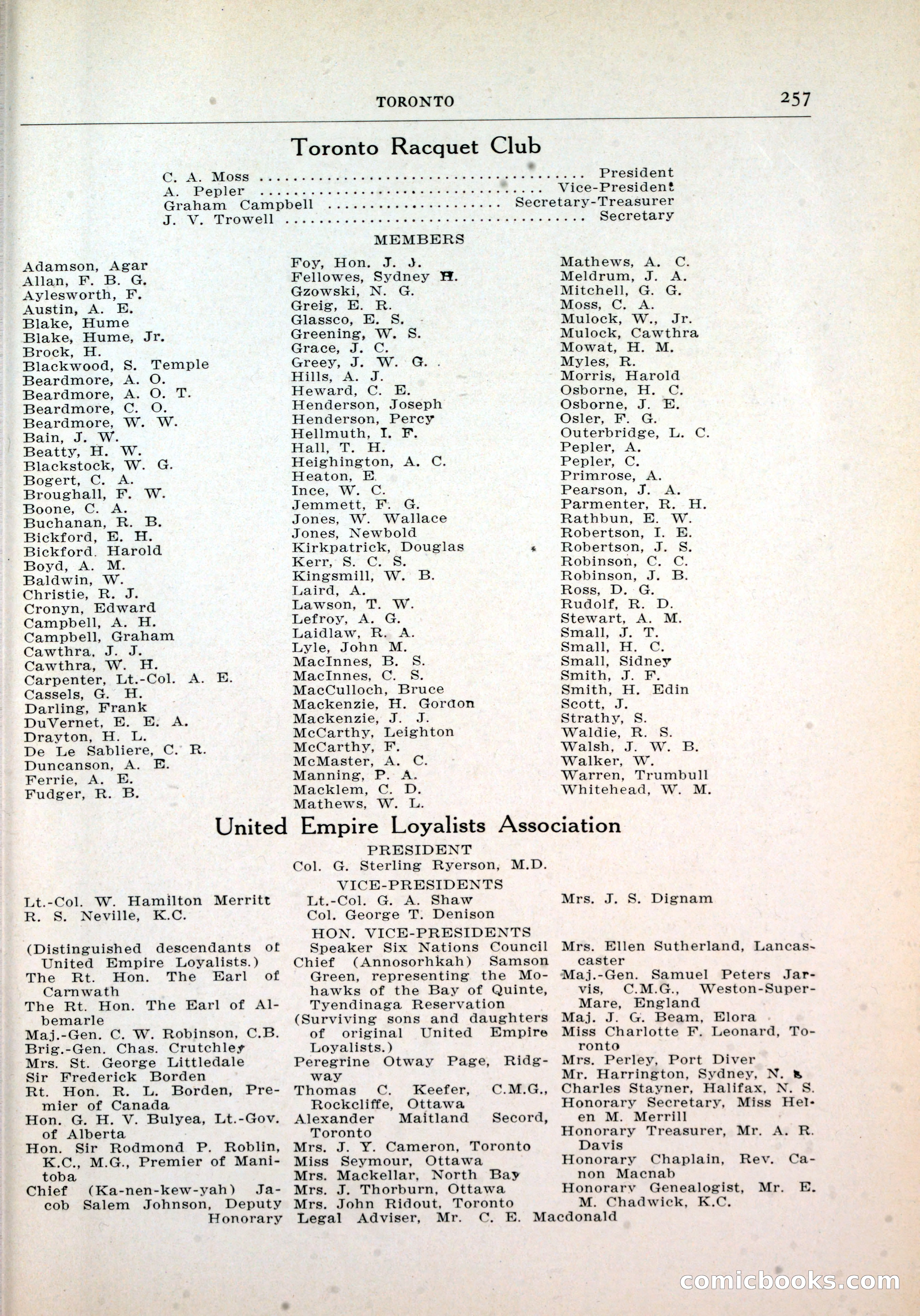 Dau's Blue Book, Toronto — page 249 of 264