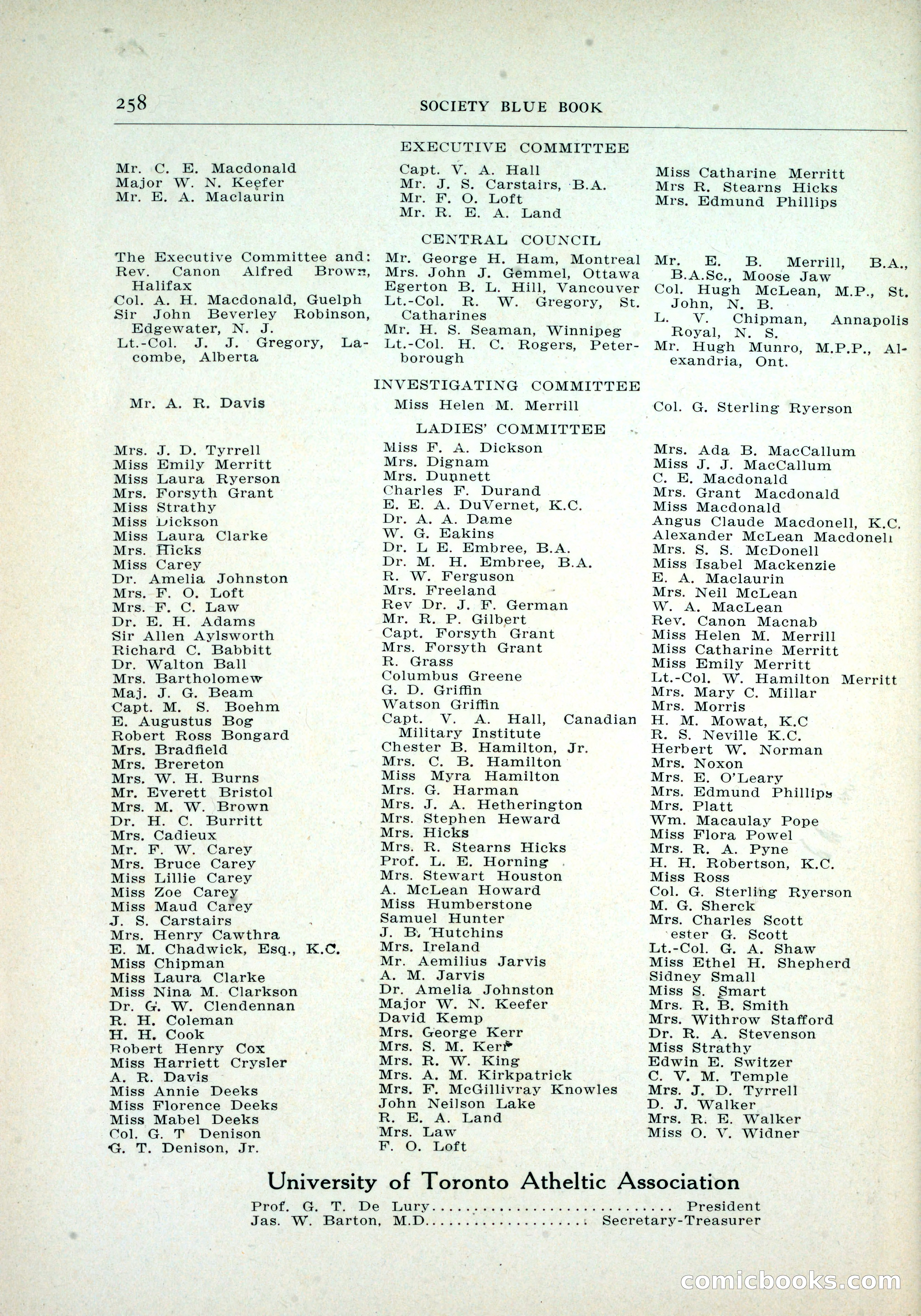 Dau's Blue Book, Toronto — page 250 of 264