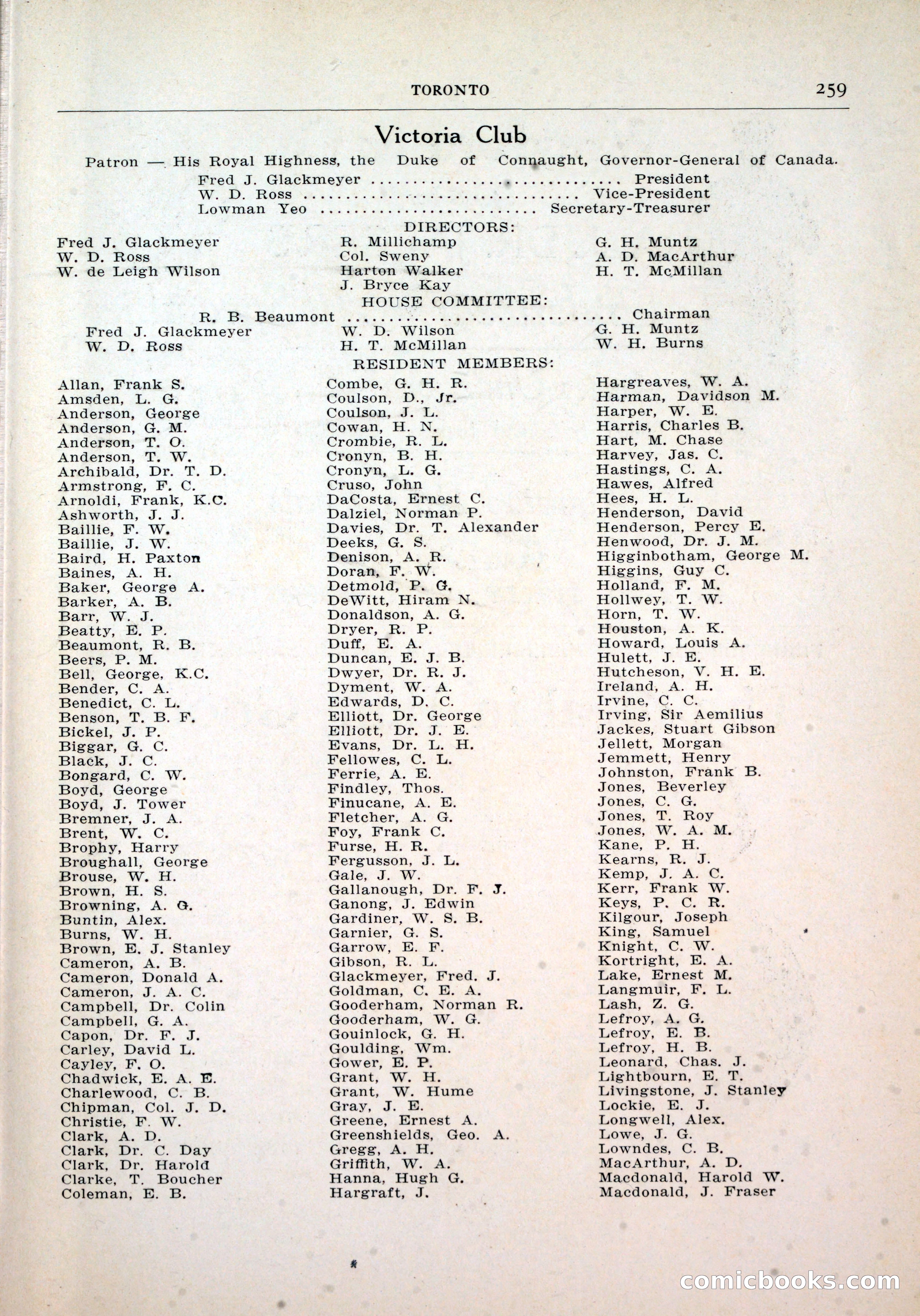 Dau's Blue Book, Toronto — page 251 of 264