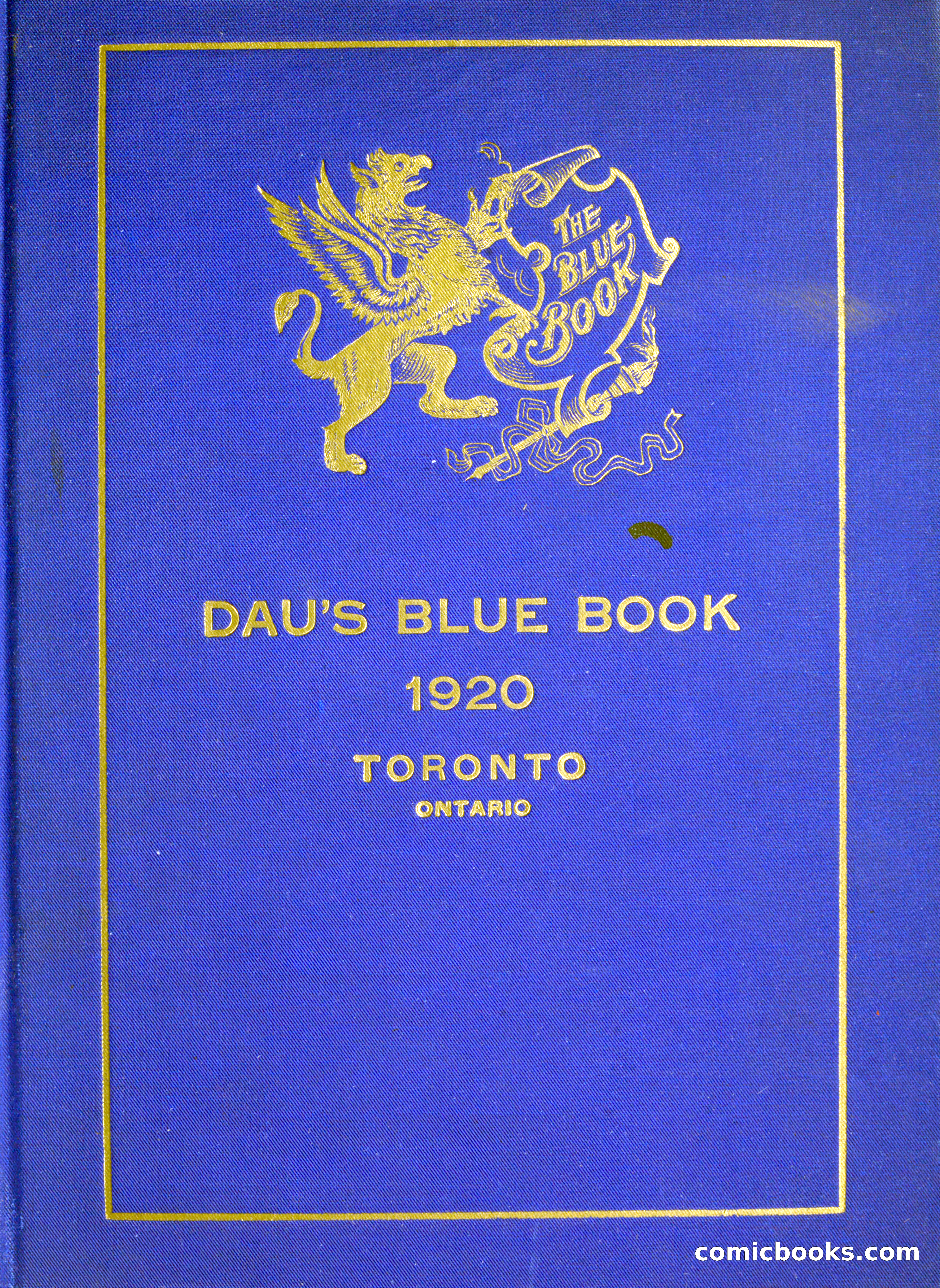 Dau's Blue Book, 1920 — page 1 of 172