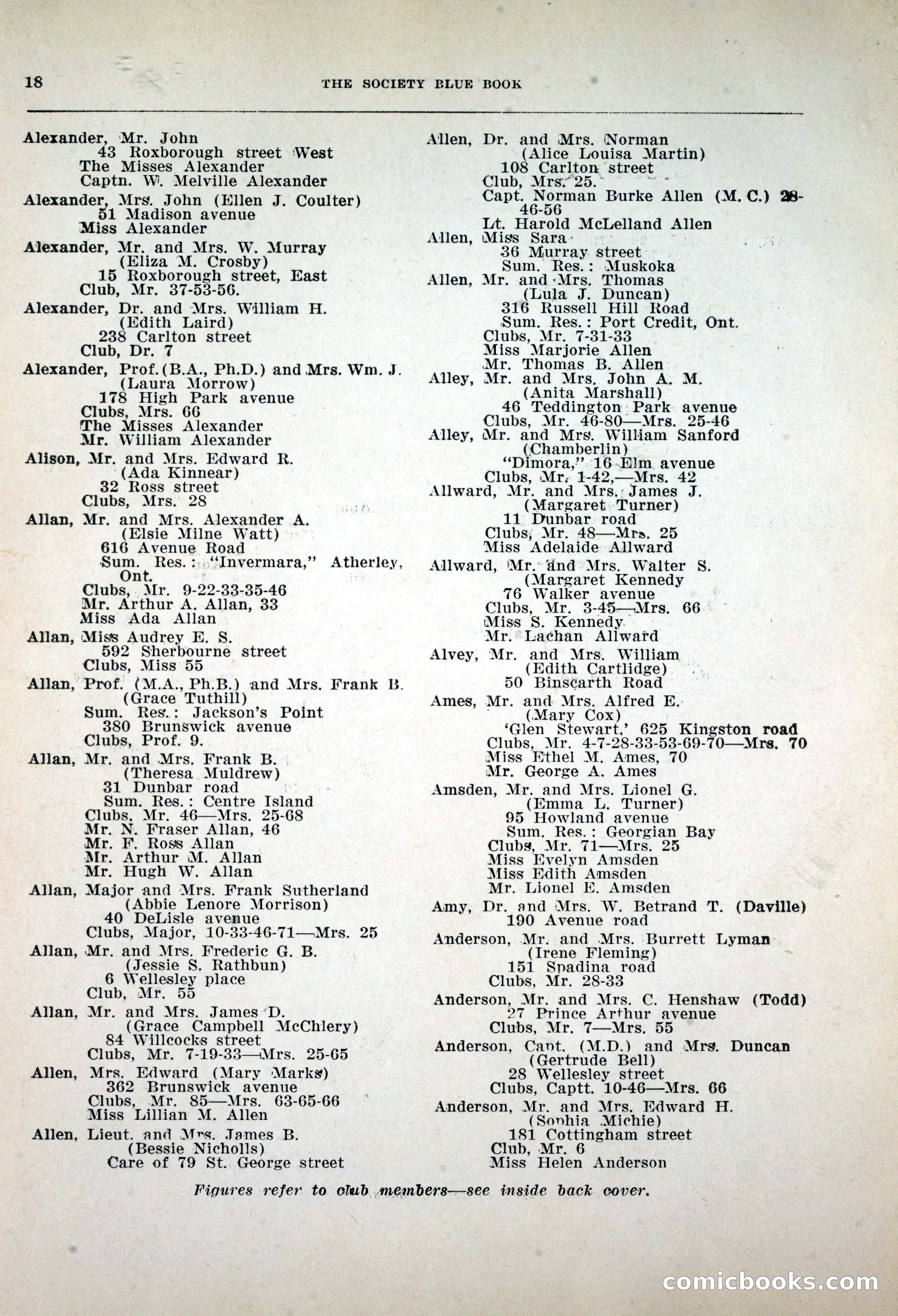 Dau's Blue Book, 1920 — page 18 of 172