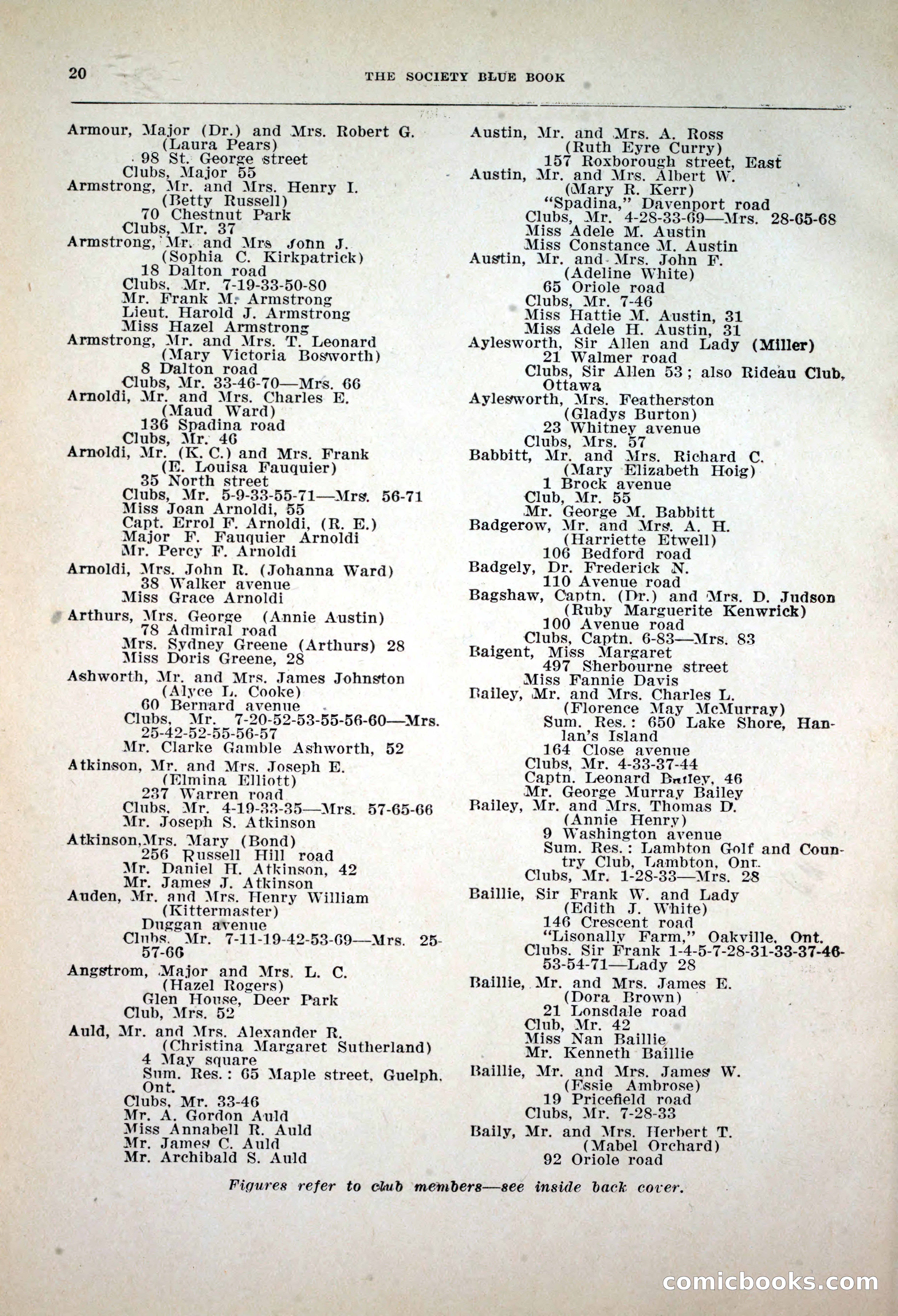 Dau's Blue Book, 1920 — page 20 of 172
