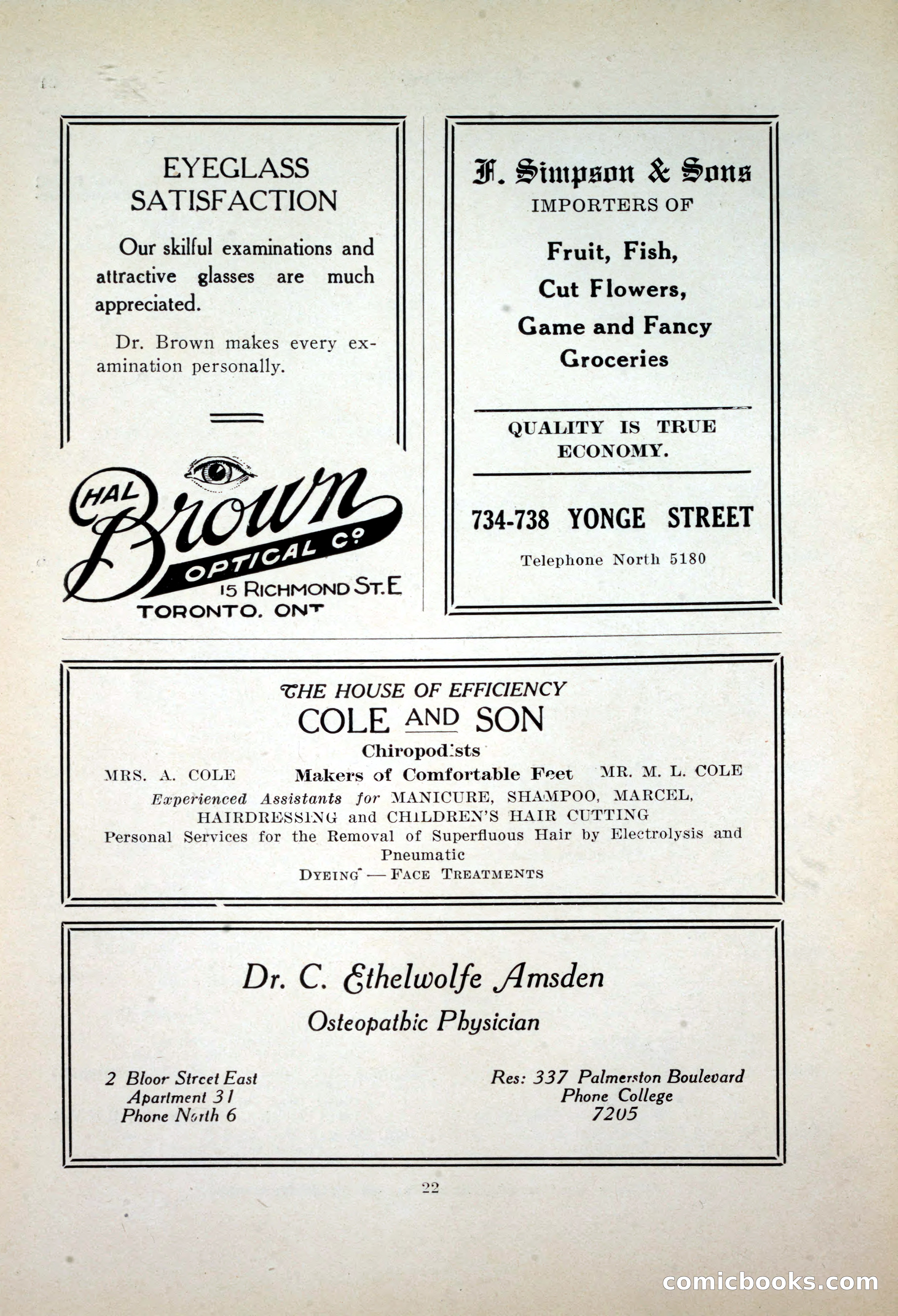 Dau's Blue Book, 1920 — page 22 of 172