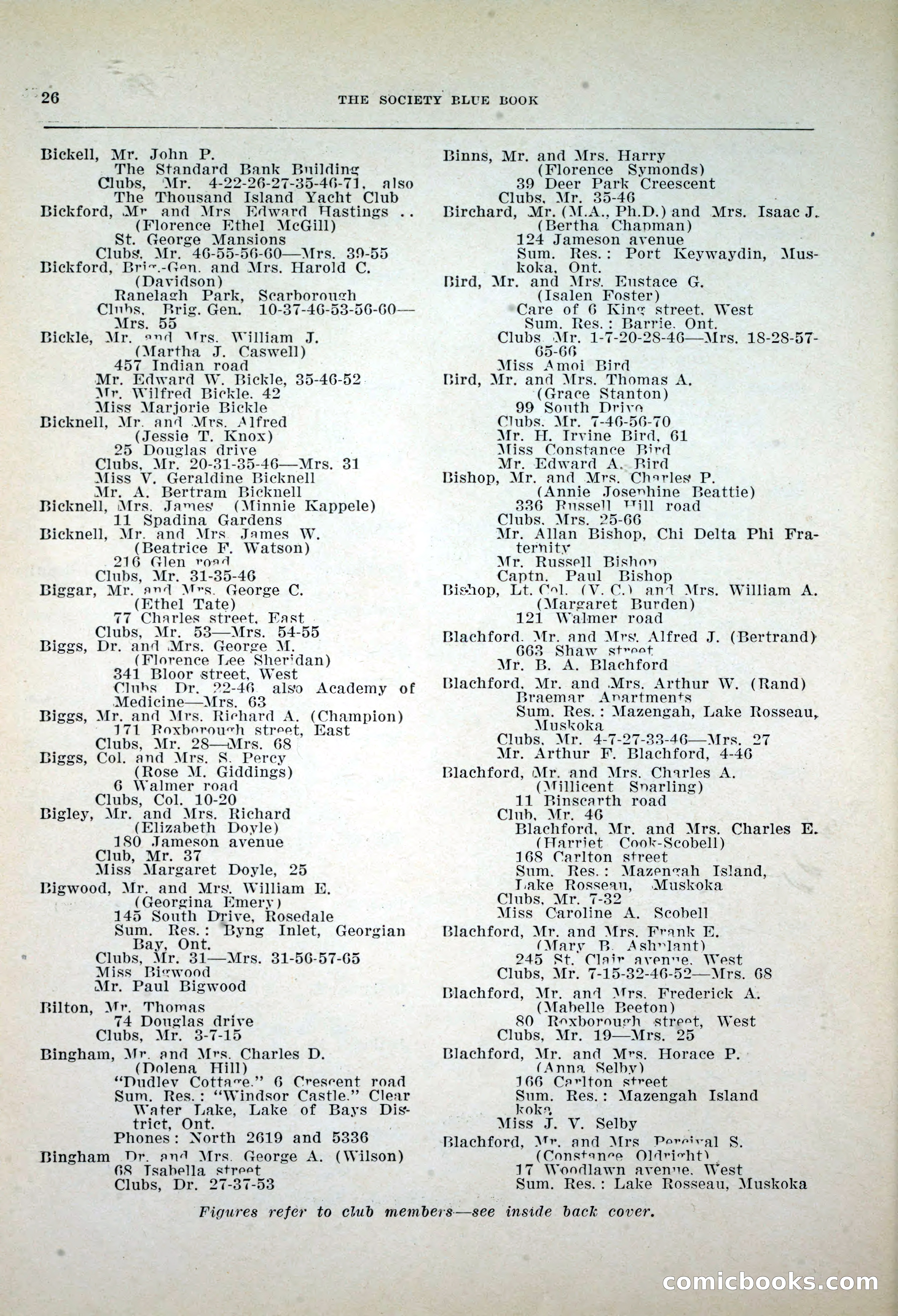 Dau's Blue Book, 1920 — page 26 of 172