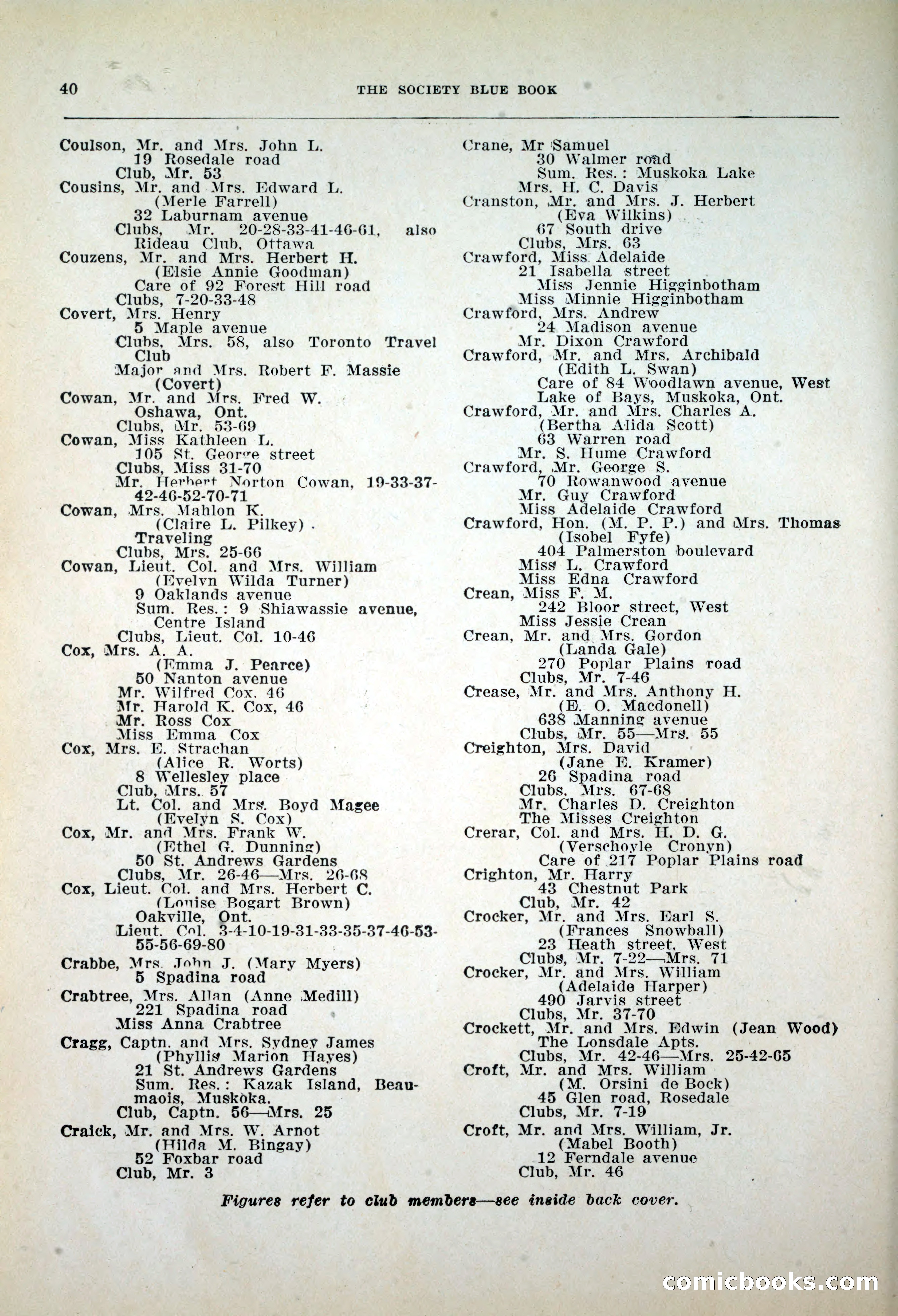 Dau's Blue Book, 1920 — page 40 of 172
