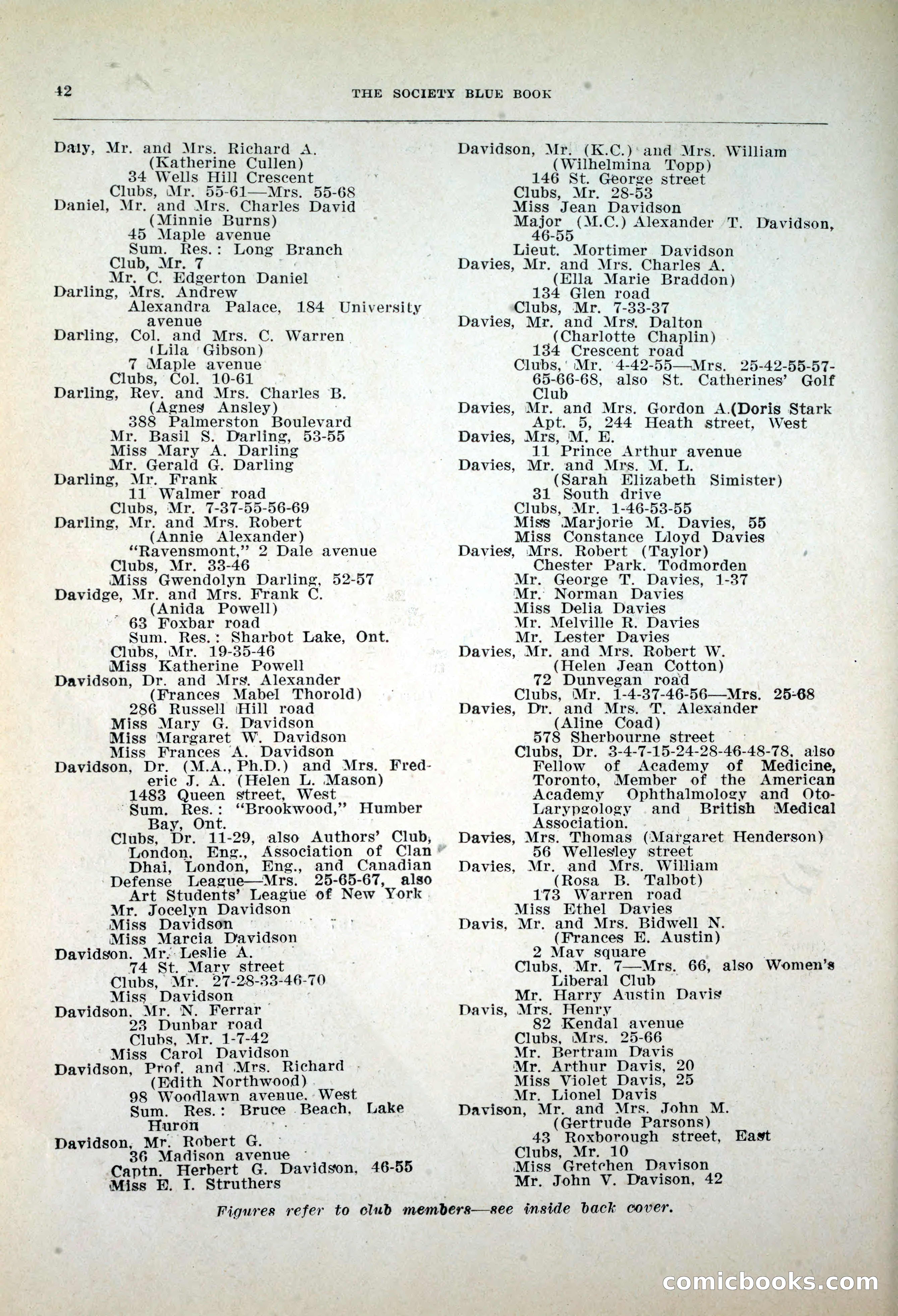 Dau's Blue Book, 1920 — page 42 of 172
