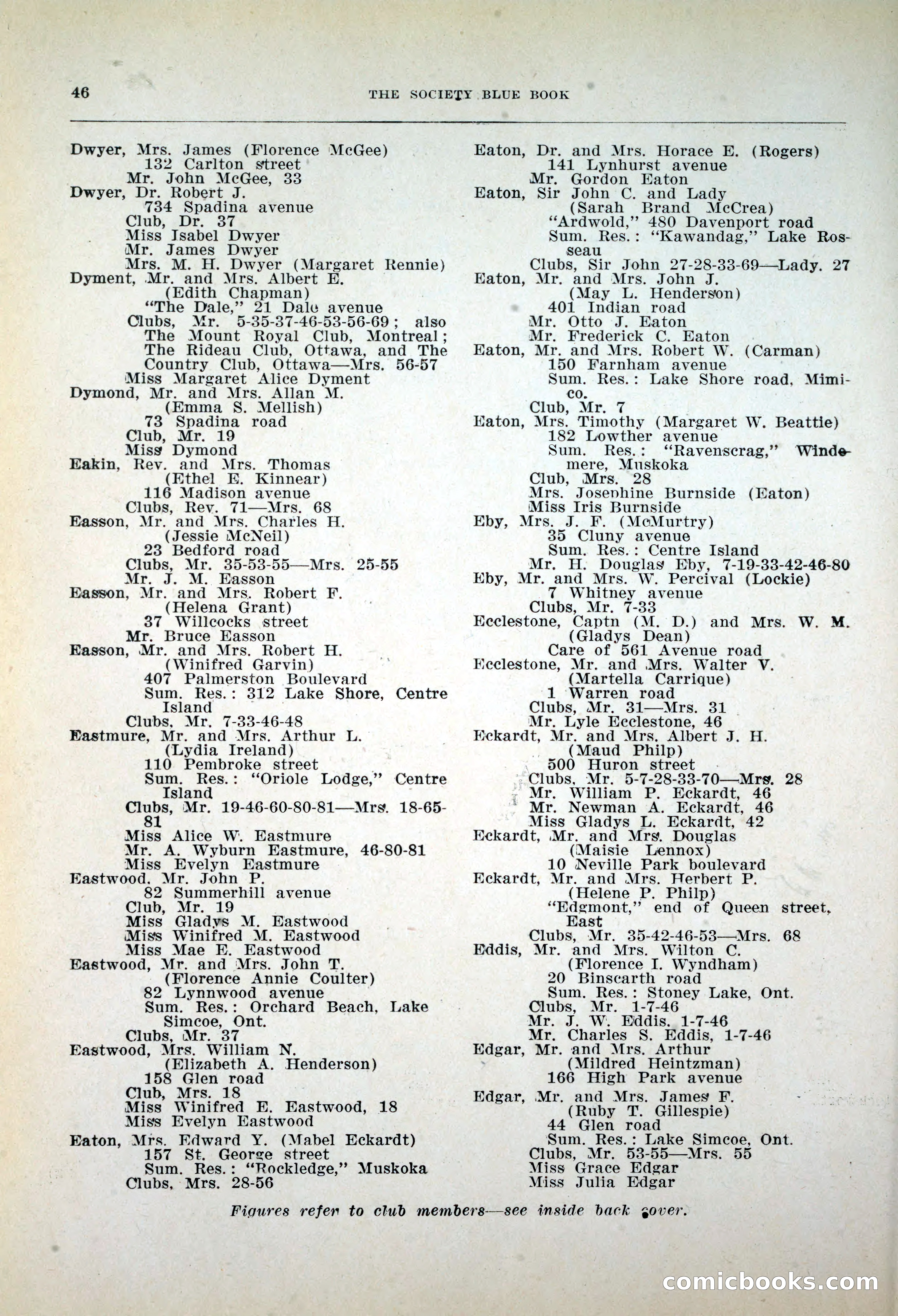 Dau's Blue Book, 1920 — page 46 of 172