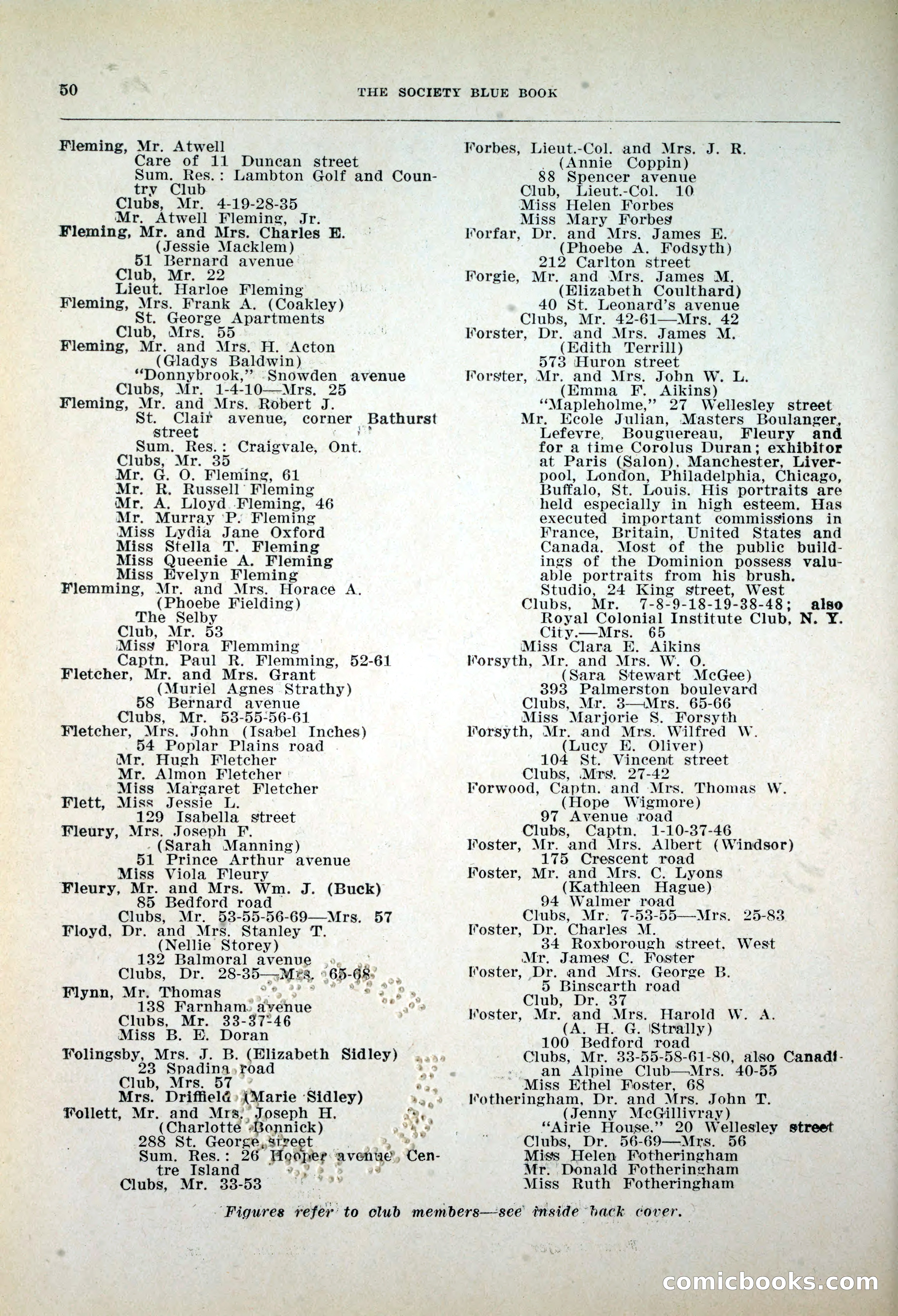 Dau's Blue Book, 1920 — page 50 of 172