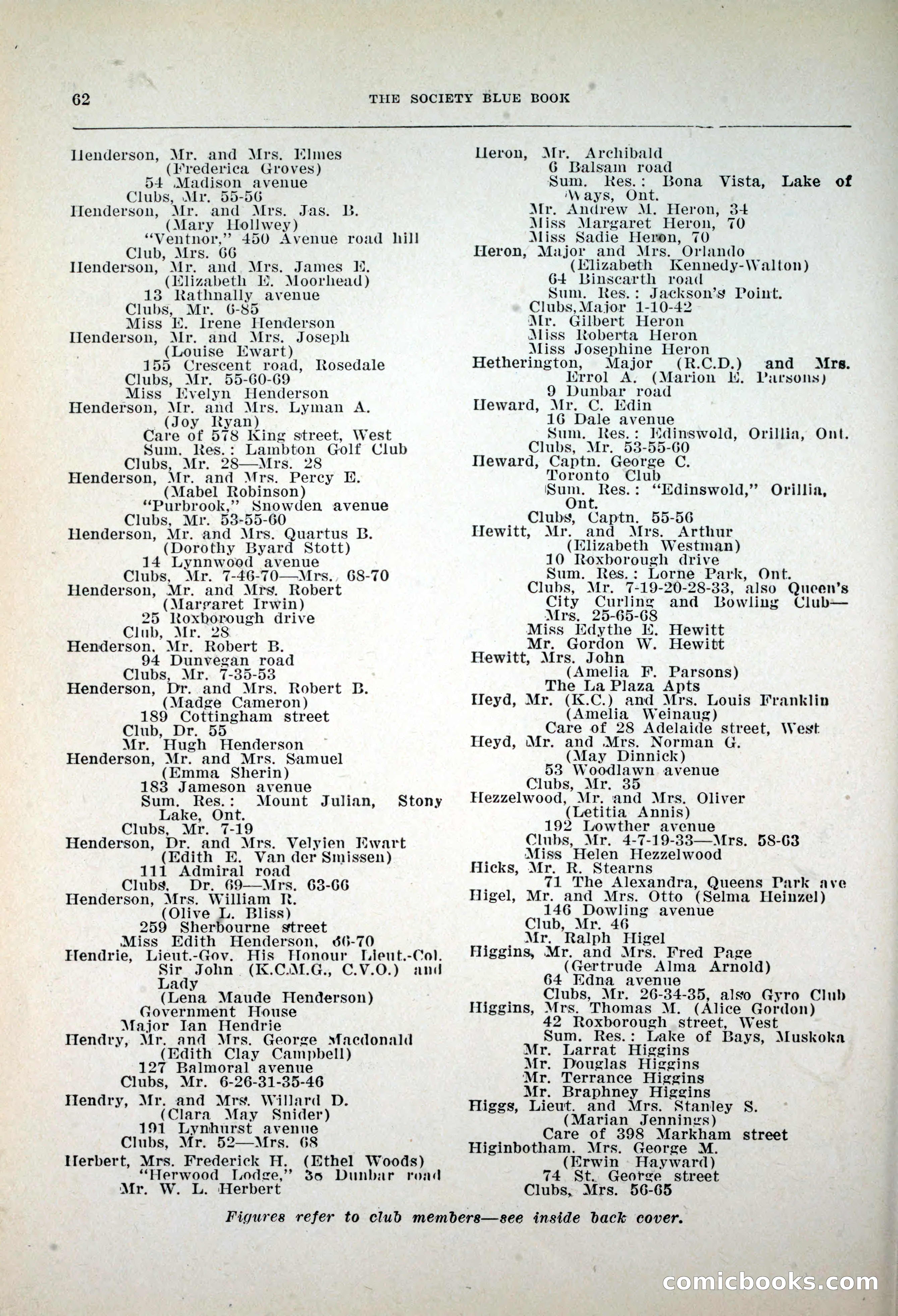 Dau's Blue Book, 1920 — page 62 of 172