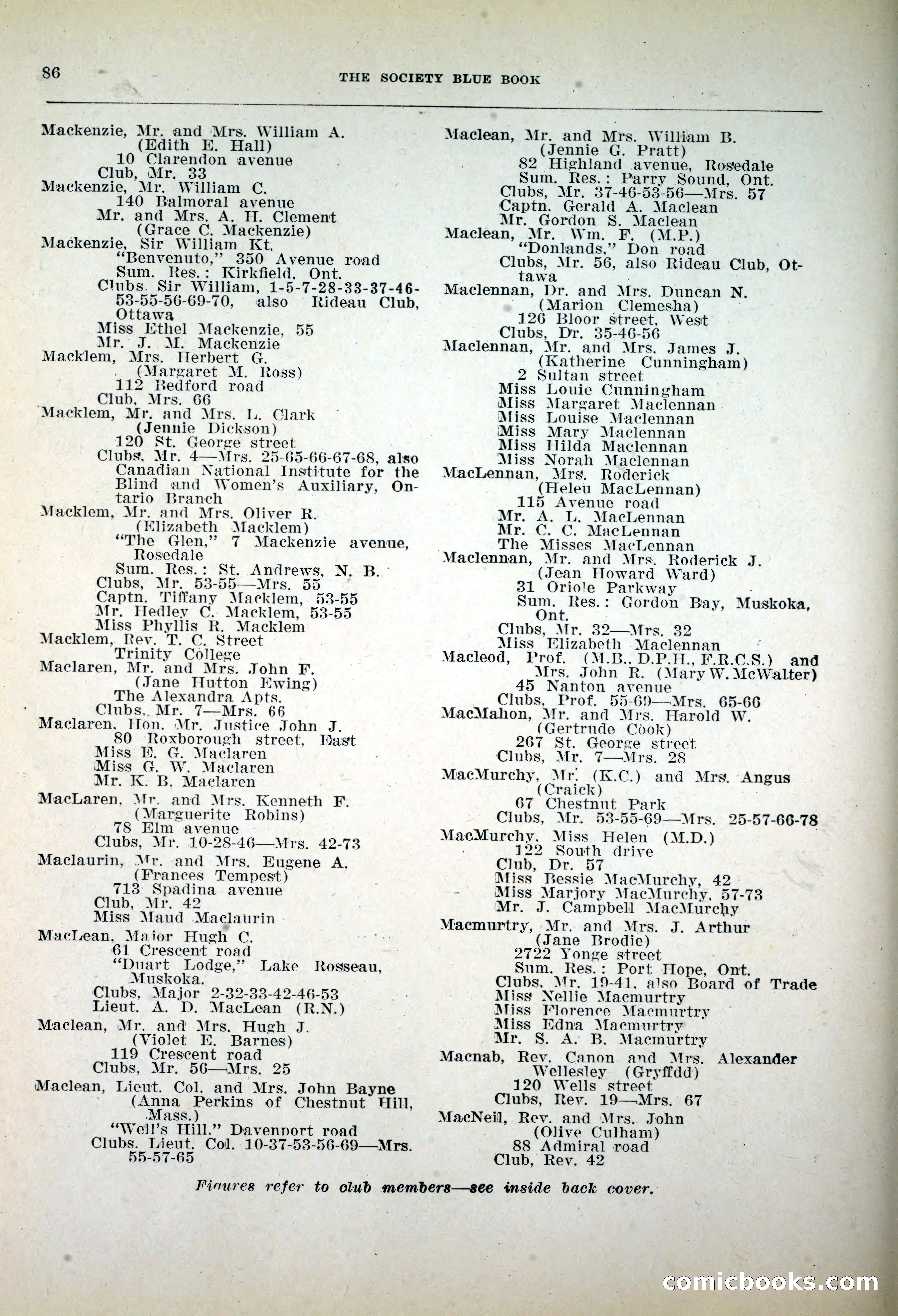 Dau's Blue Book, 1920 — page 86 of 172