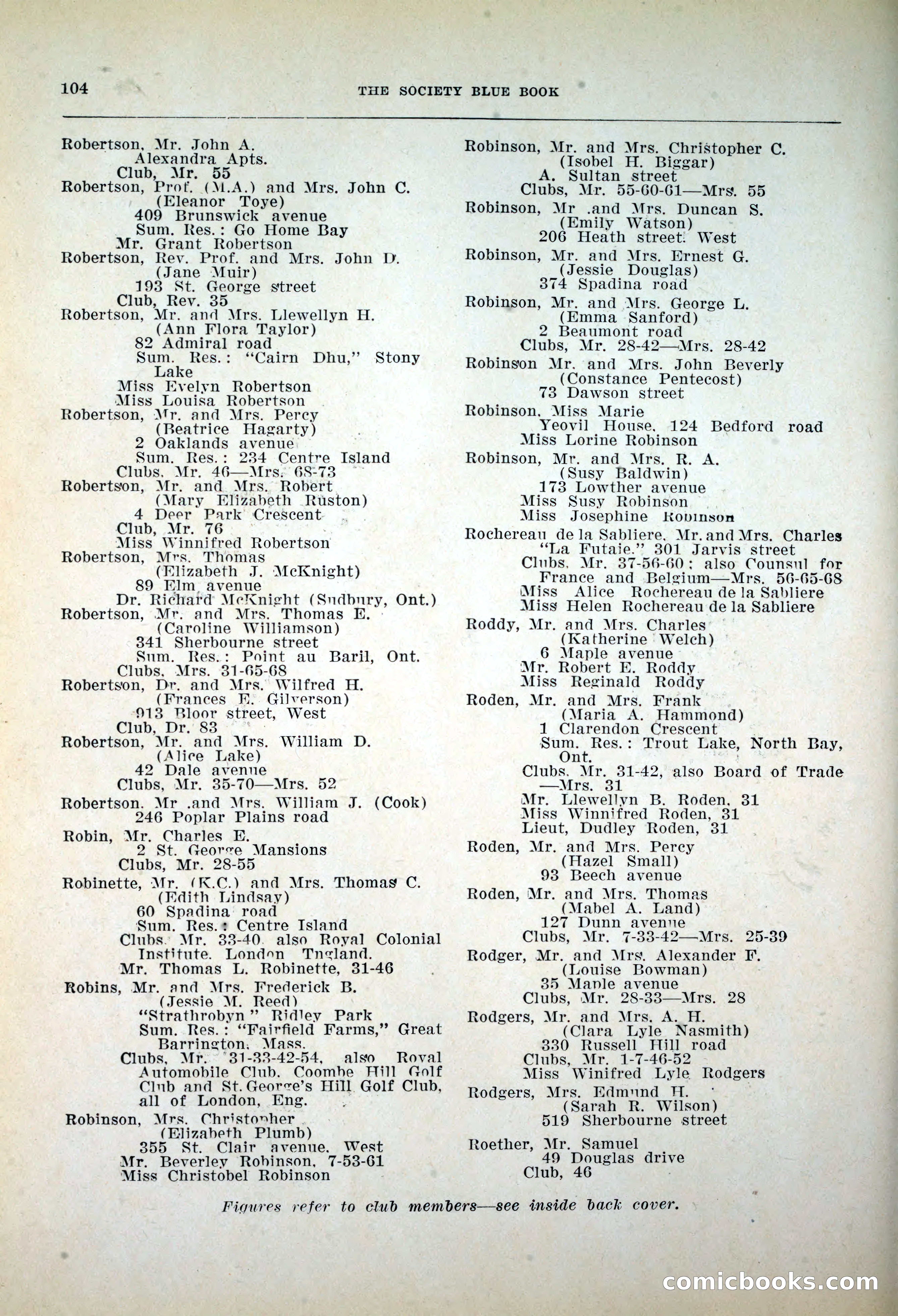 Dau's Blue Book, 1920 — page 104 of 172