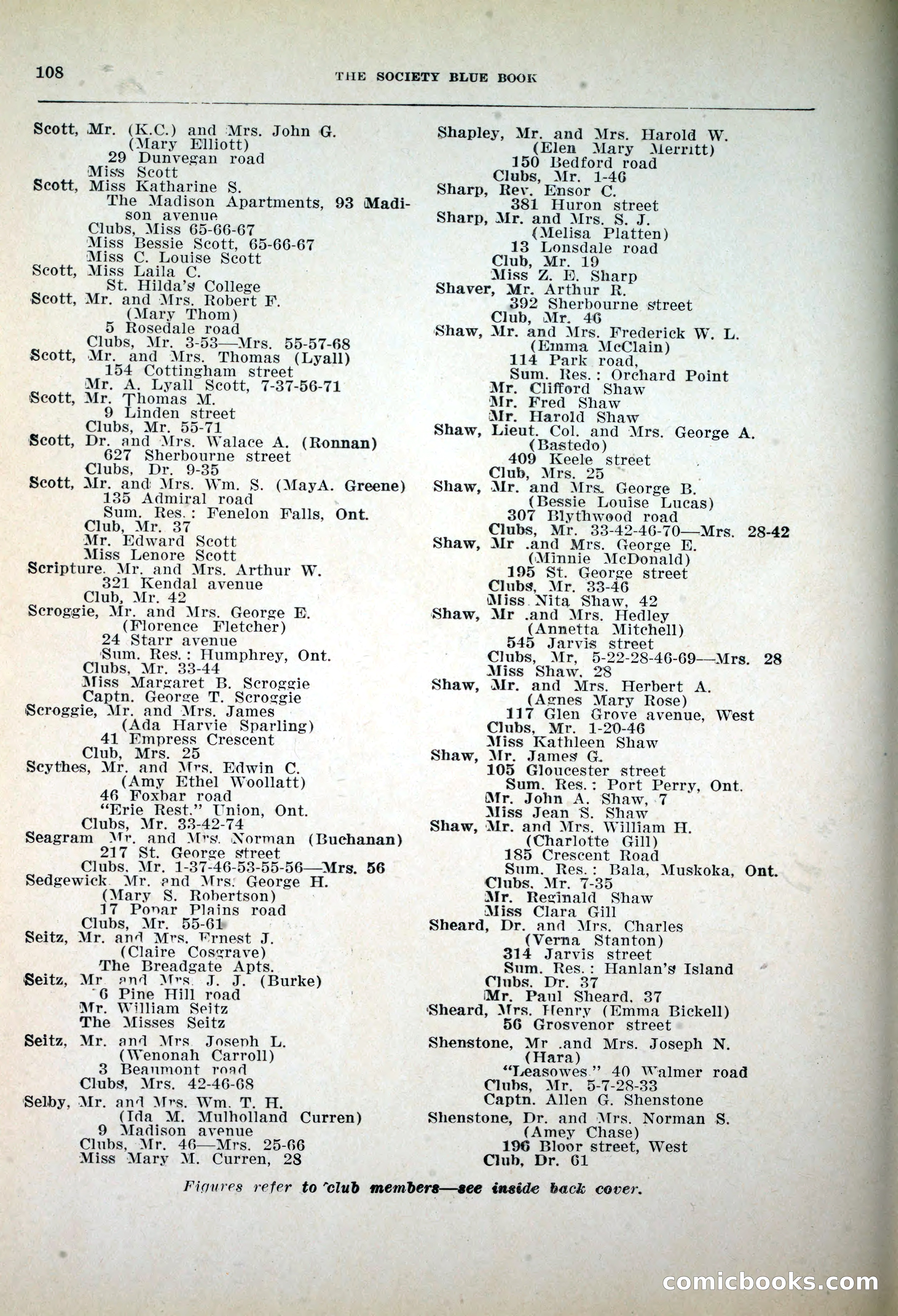 Dau's Blue Book, 1920 — page 108 of 172