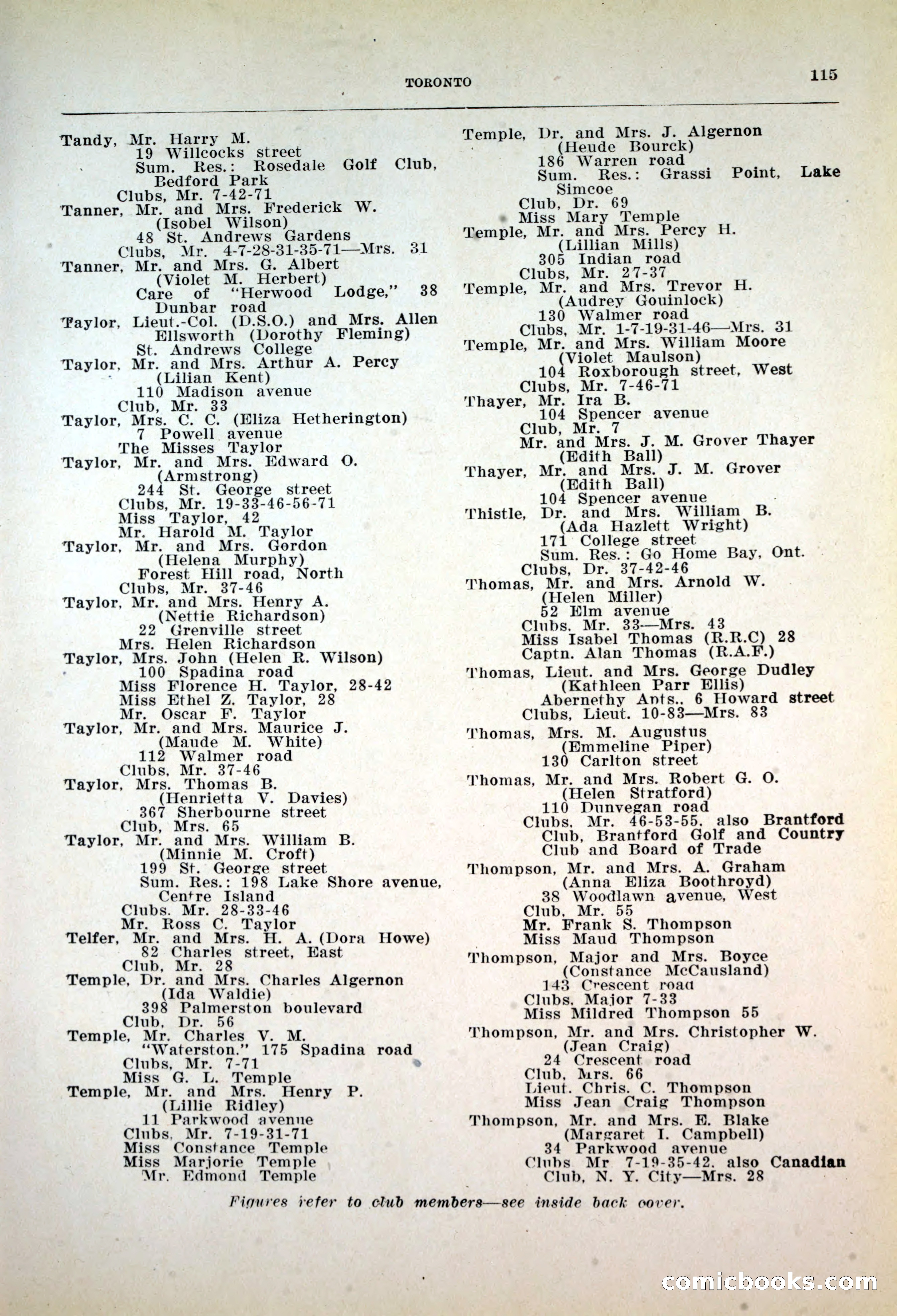 Dau's Blue Book, 1920 — page 115 of 172