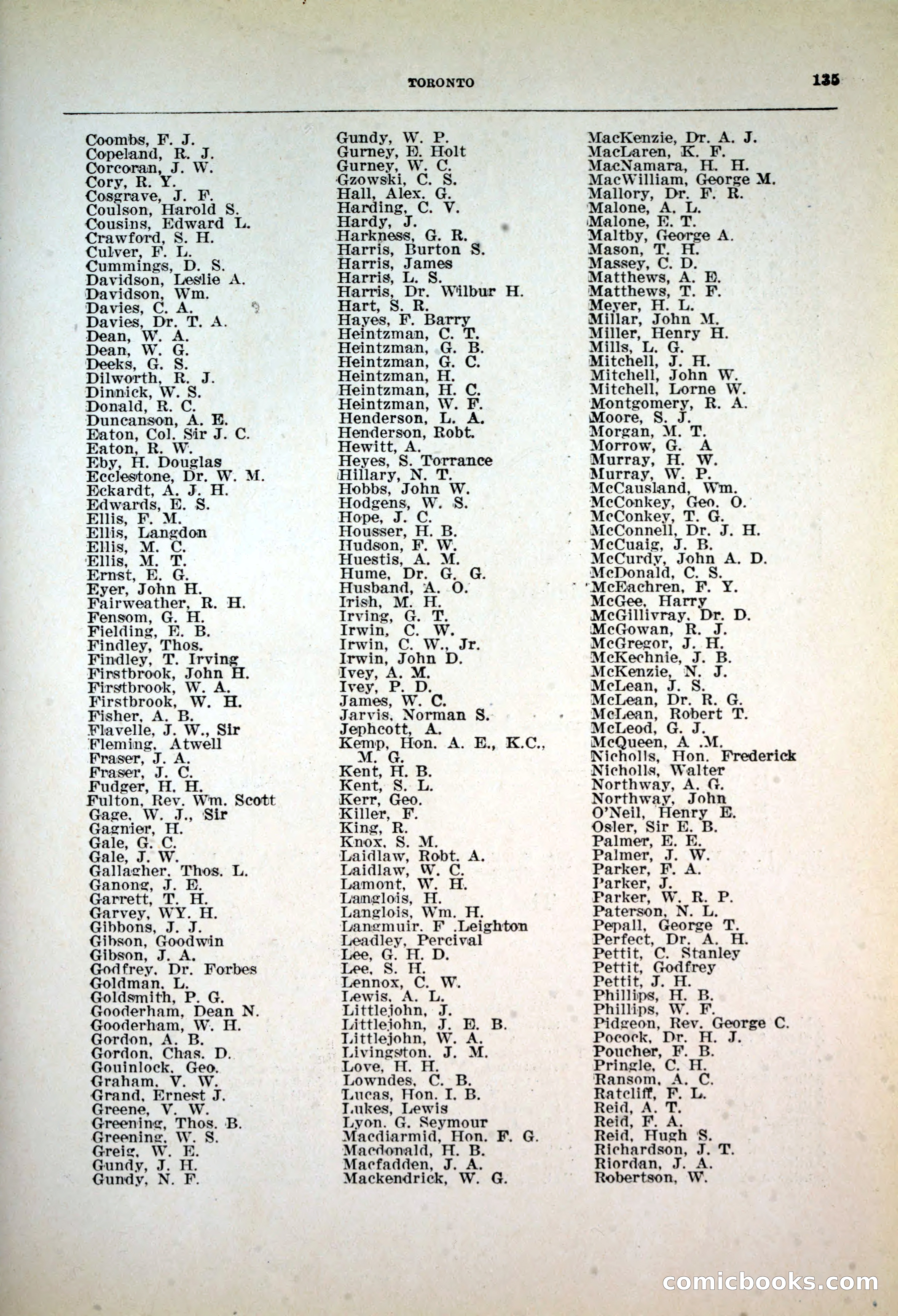 Dau's Blue Book, 1920 — page 135 of 172